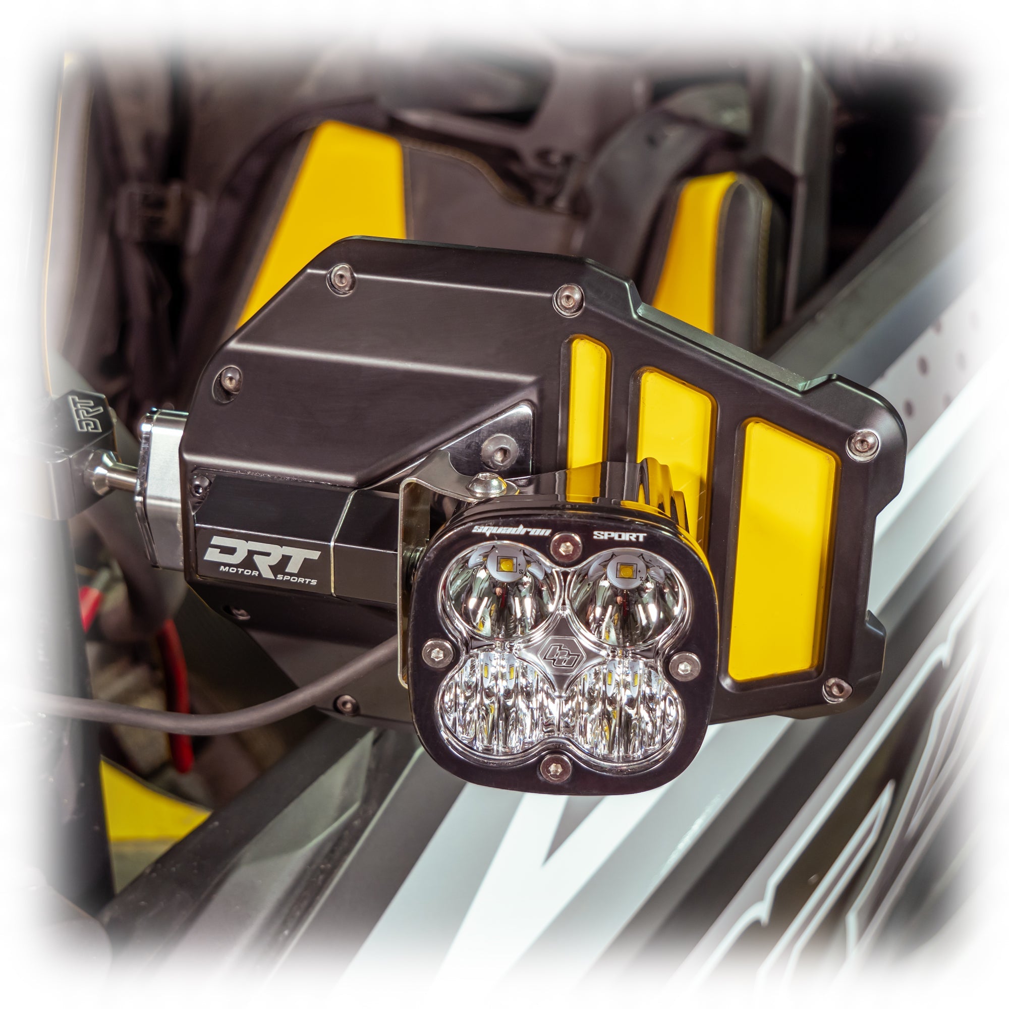 Tactical Convex Side Lighted Mirror Set Kit - Billet Aluminum