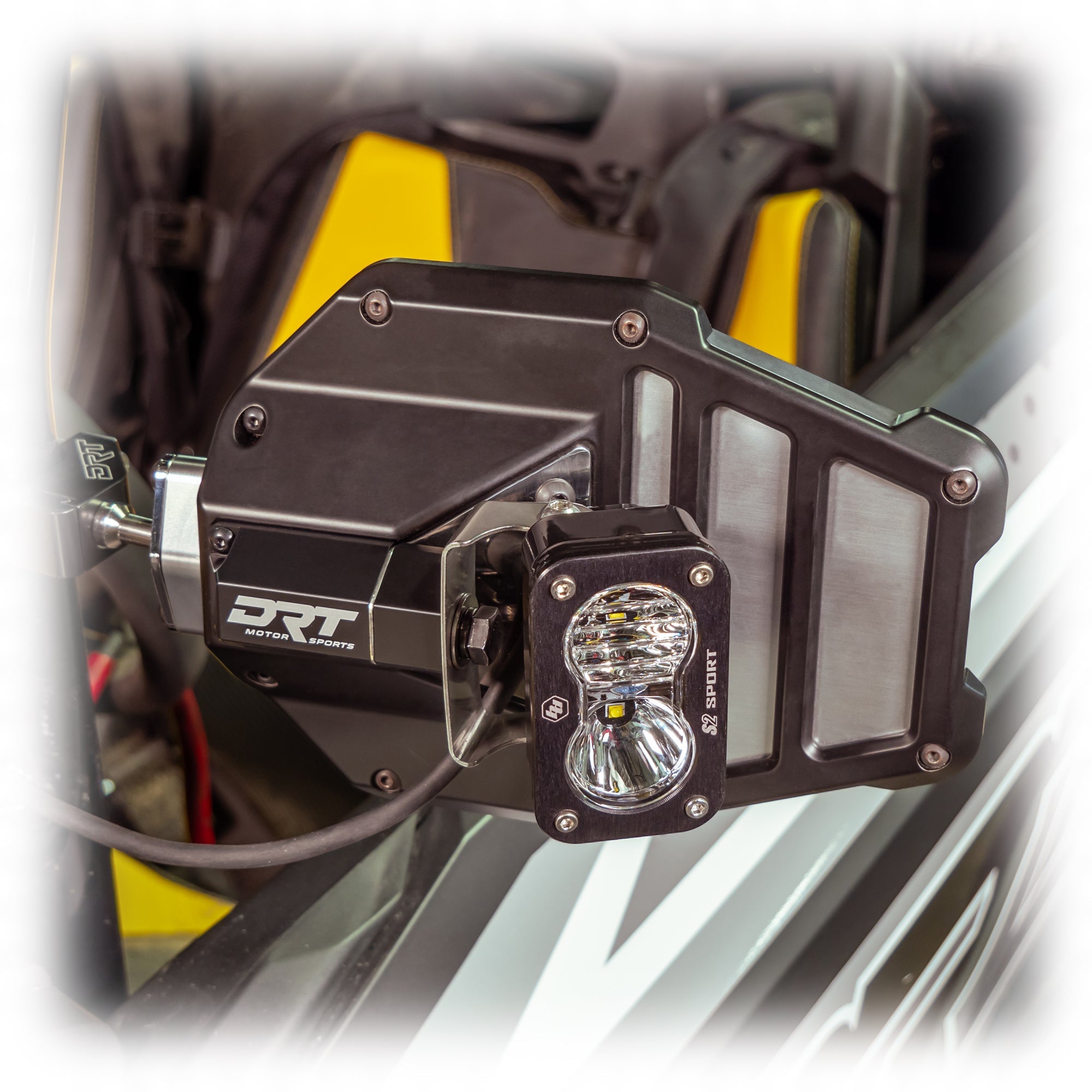 Tactical Convex Side Lighted Mirror Set Kit - Billet Aluminum