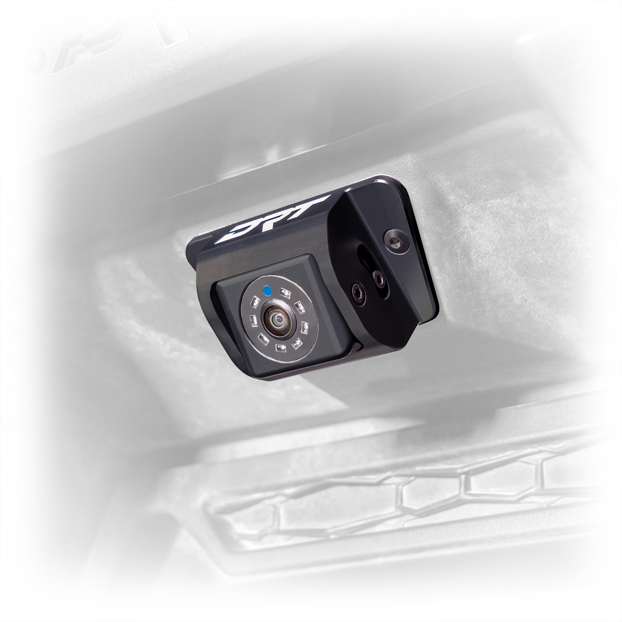 Polaris rzr rear camera extension billet aluminum housing