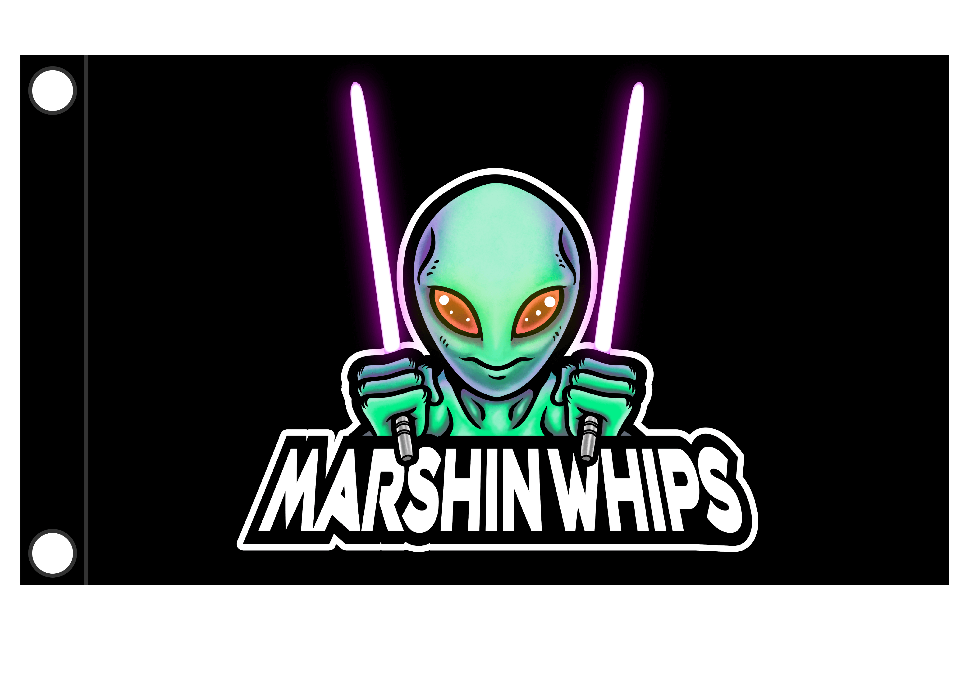 Marshin Whips Single Day Flag (Flag Only) | Non-Magnetic
