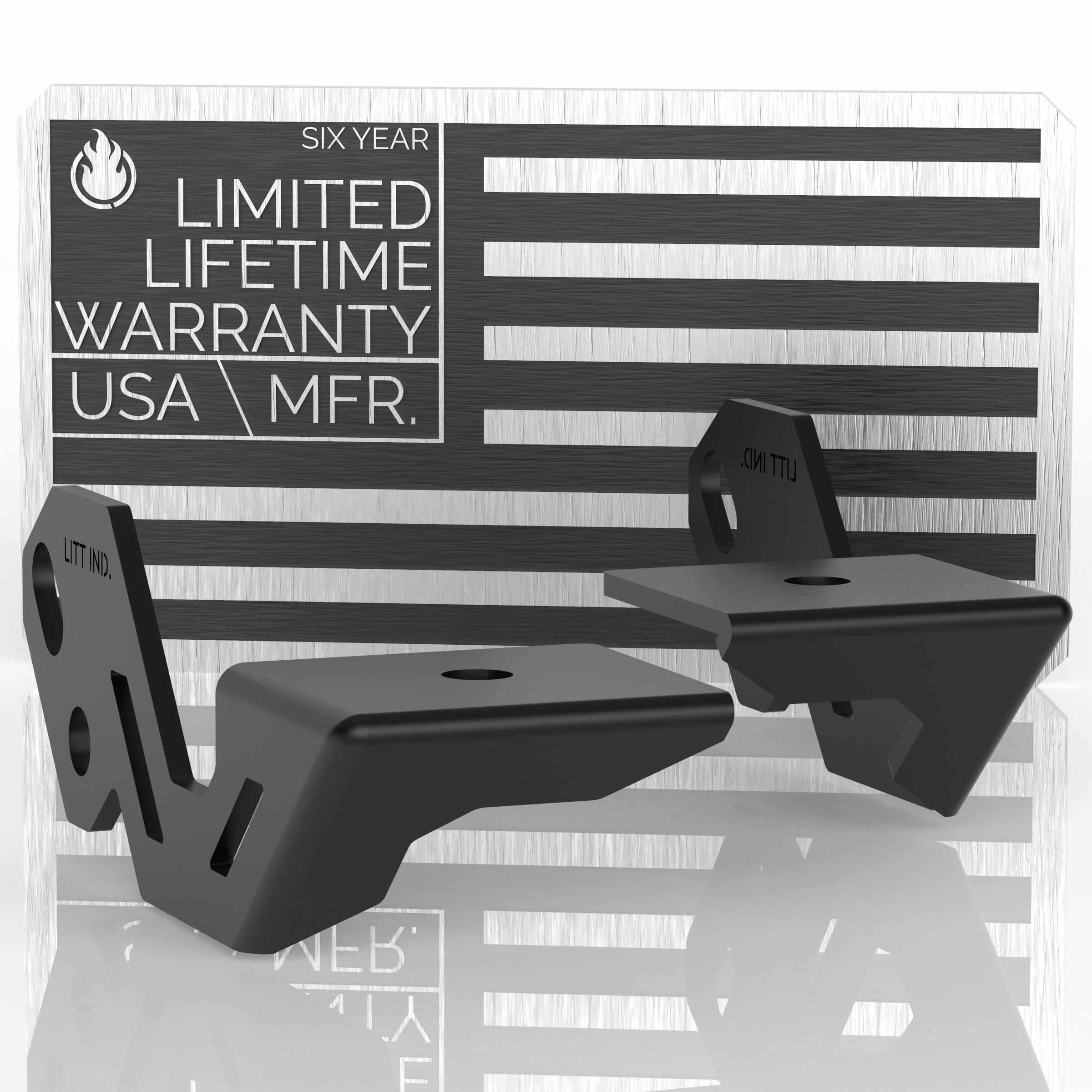 Gusseted Light Pod Mounts Brackets for Polaris RZR A Pillar