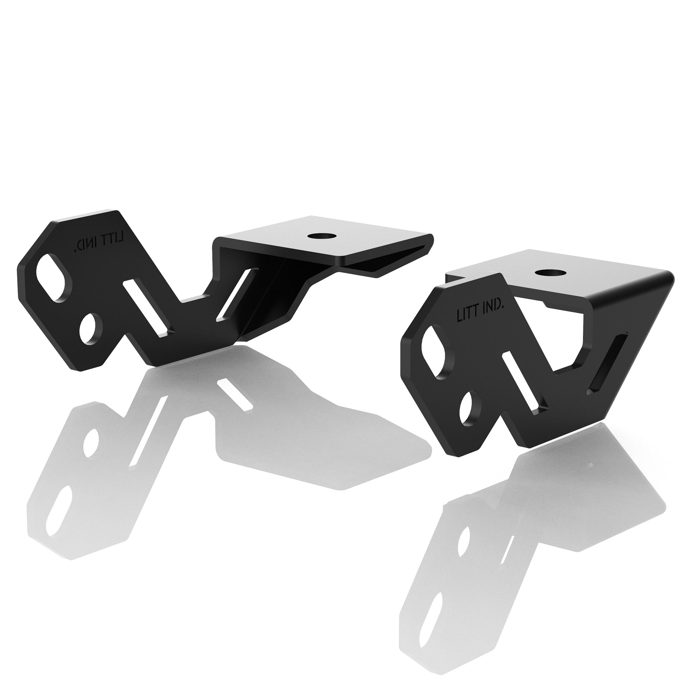 Gusseted Light Pod Mounts Brackets for Polaris RZR A Pillar