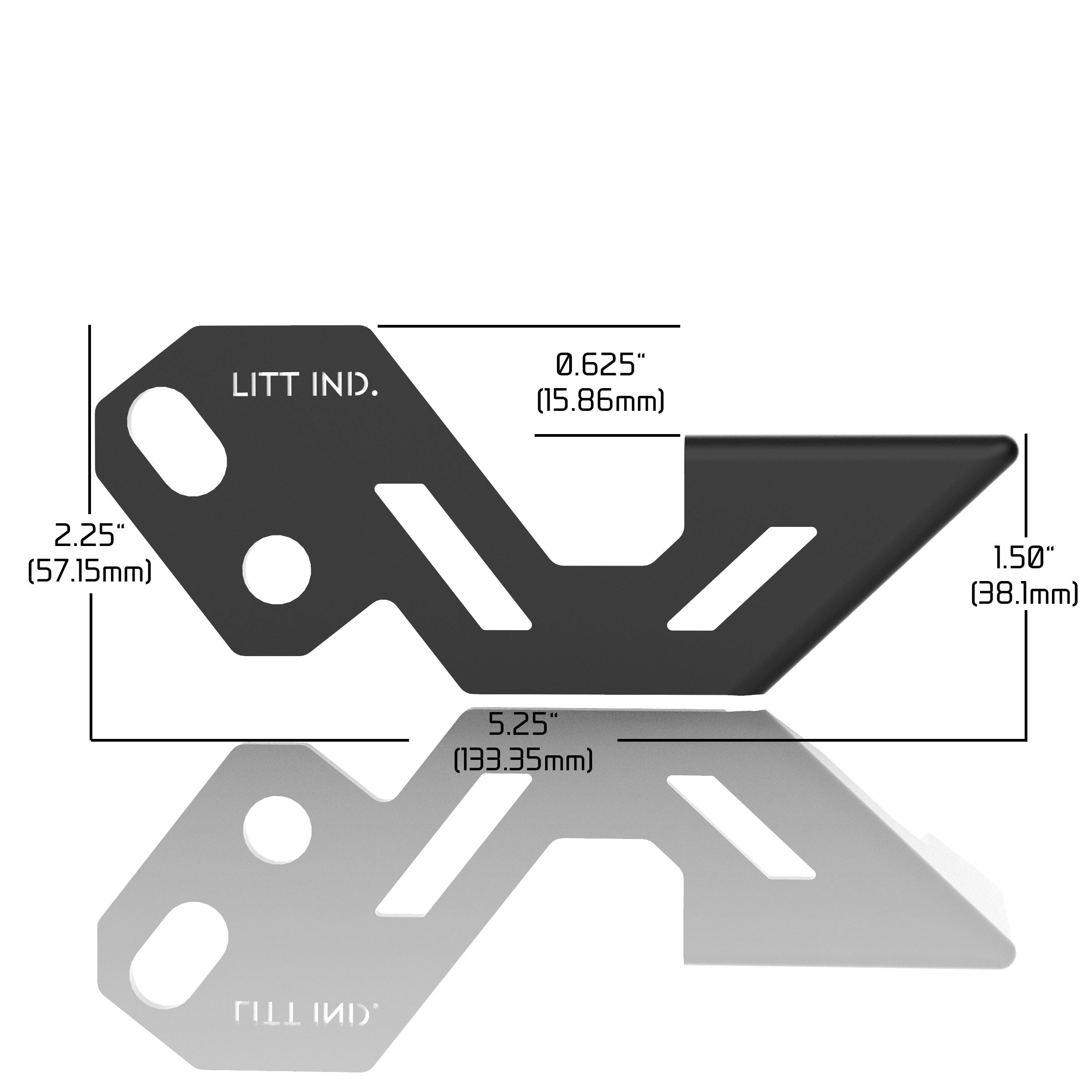 Gusseted Light Pod Mounts Brackets for Polaris RZR A Pillar
