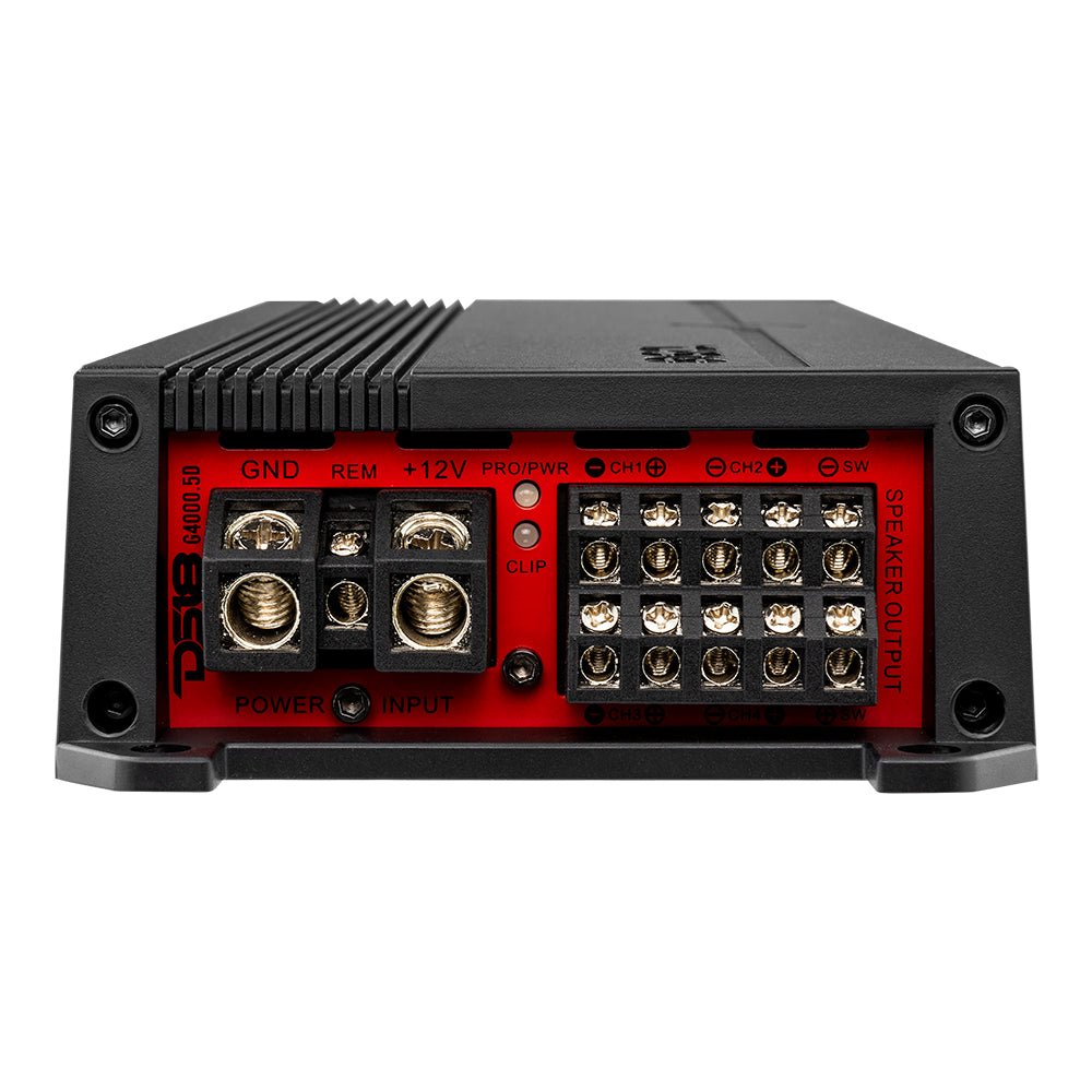 GEN-X 5-Channel Class D Amplifier | 4 x 130W RMS @ 4-Ohm + 1 x 900W RMS @ 1-Ohm