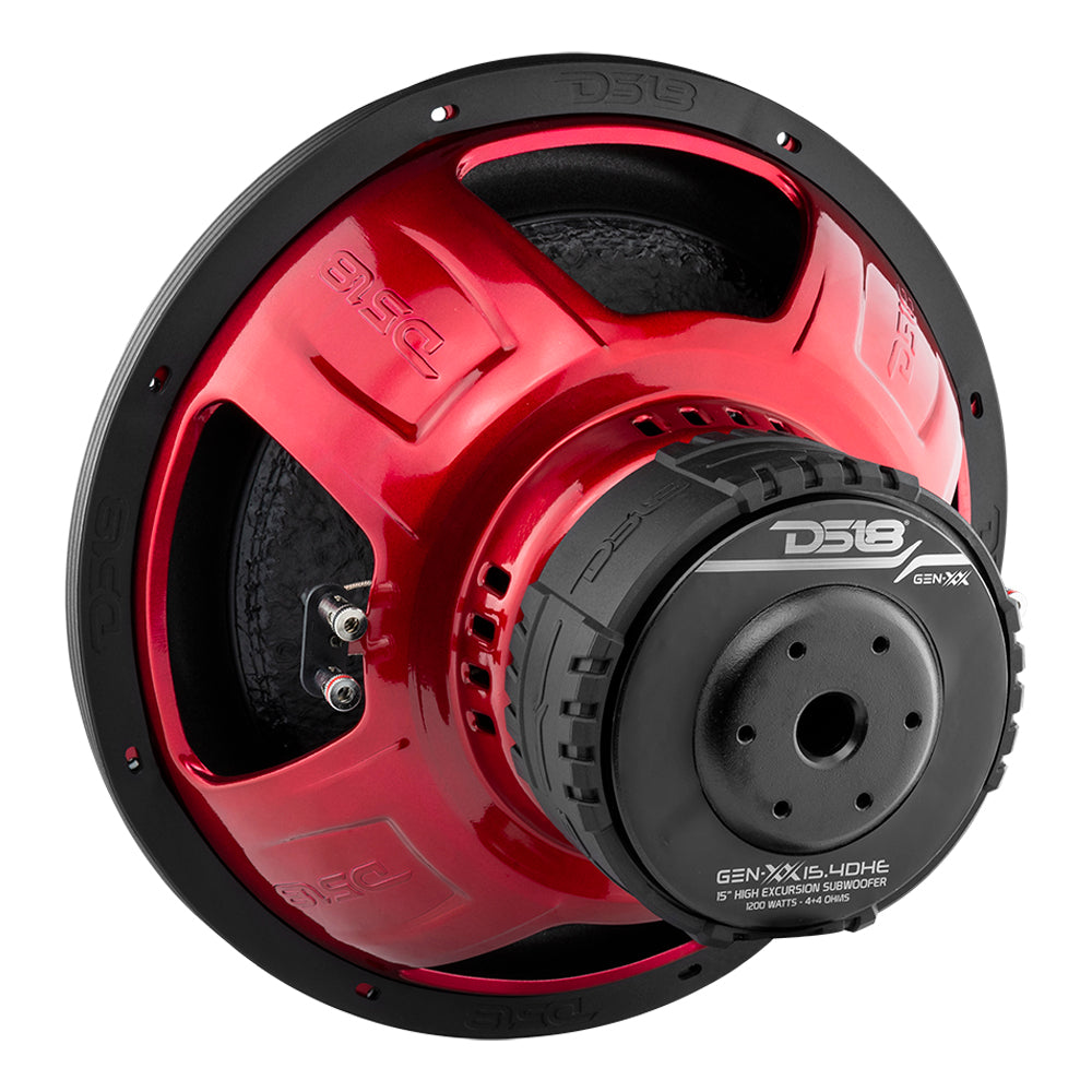 GEN-XX 15" High Excursion Subwoofer Double Stacked Magnets 600 Watts Rms DVC 4-Ohm