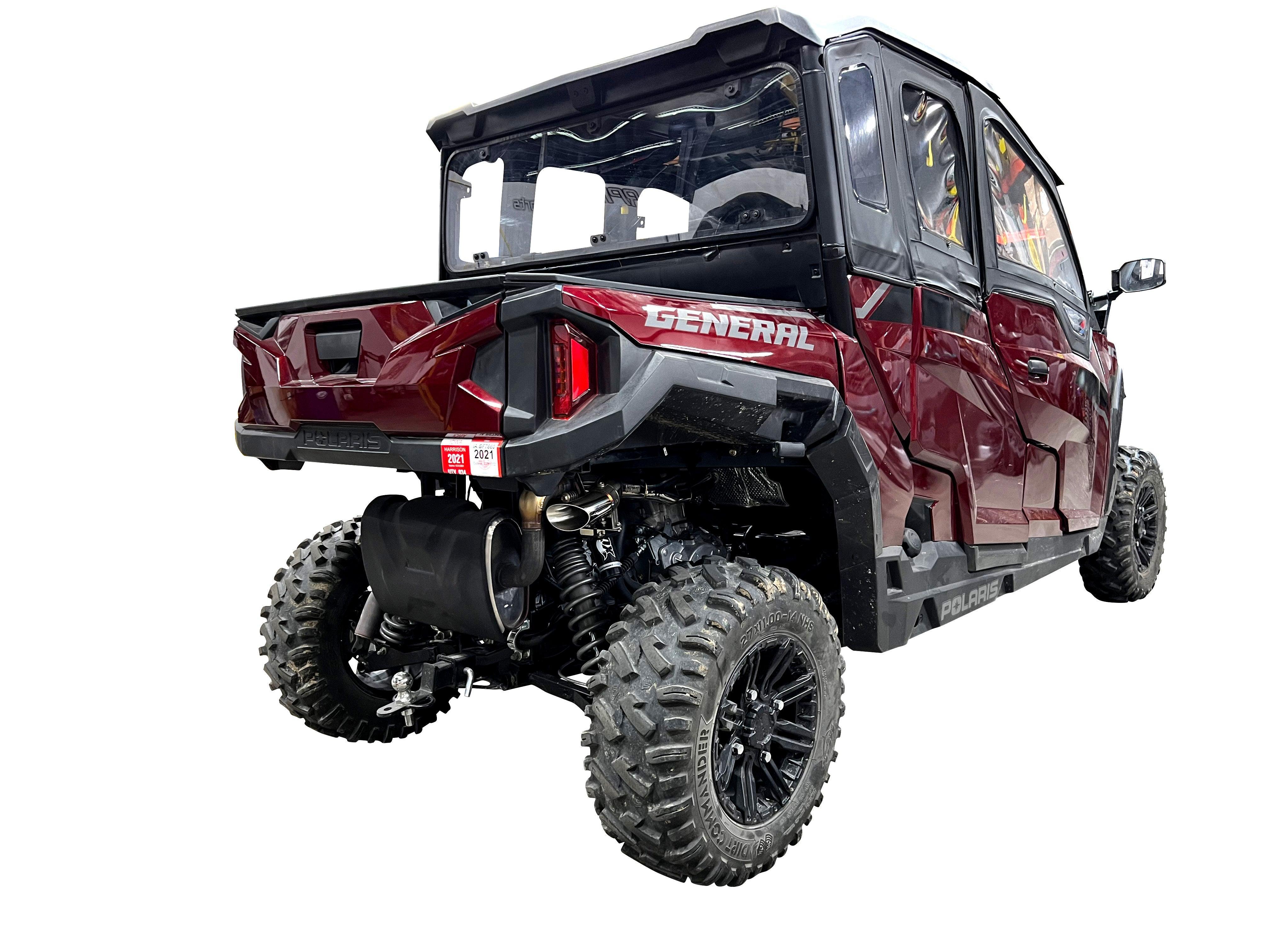 RPM SxS Polaris General 1000 2.5" E-valve Captain's Choice Side Dump Exhaust - RPM SXS