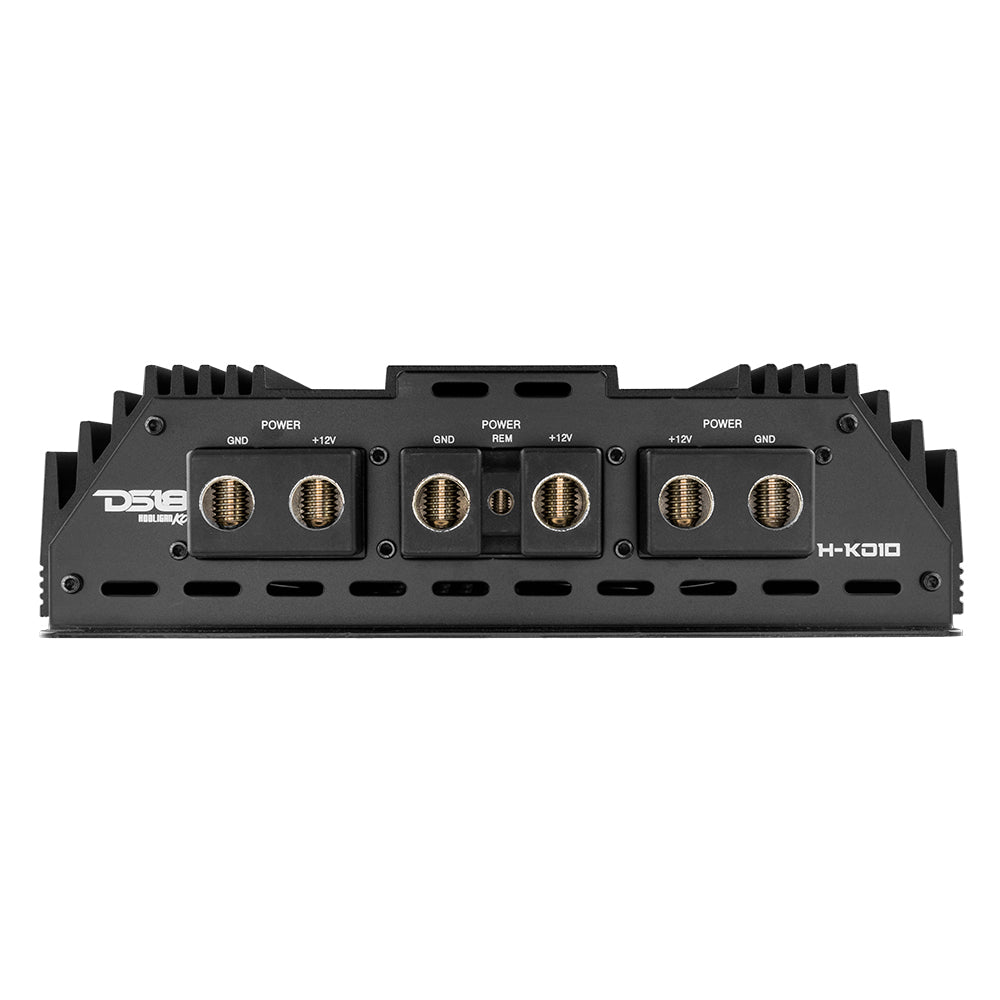 HOOLIGAN KO Black 1-Channel Amplifier with Voltmeter 10000 Watts Rms @ 1-Ohm Made In Korea