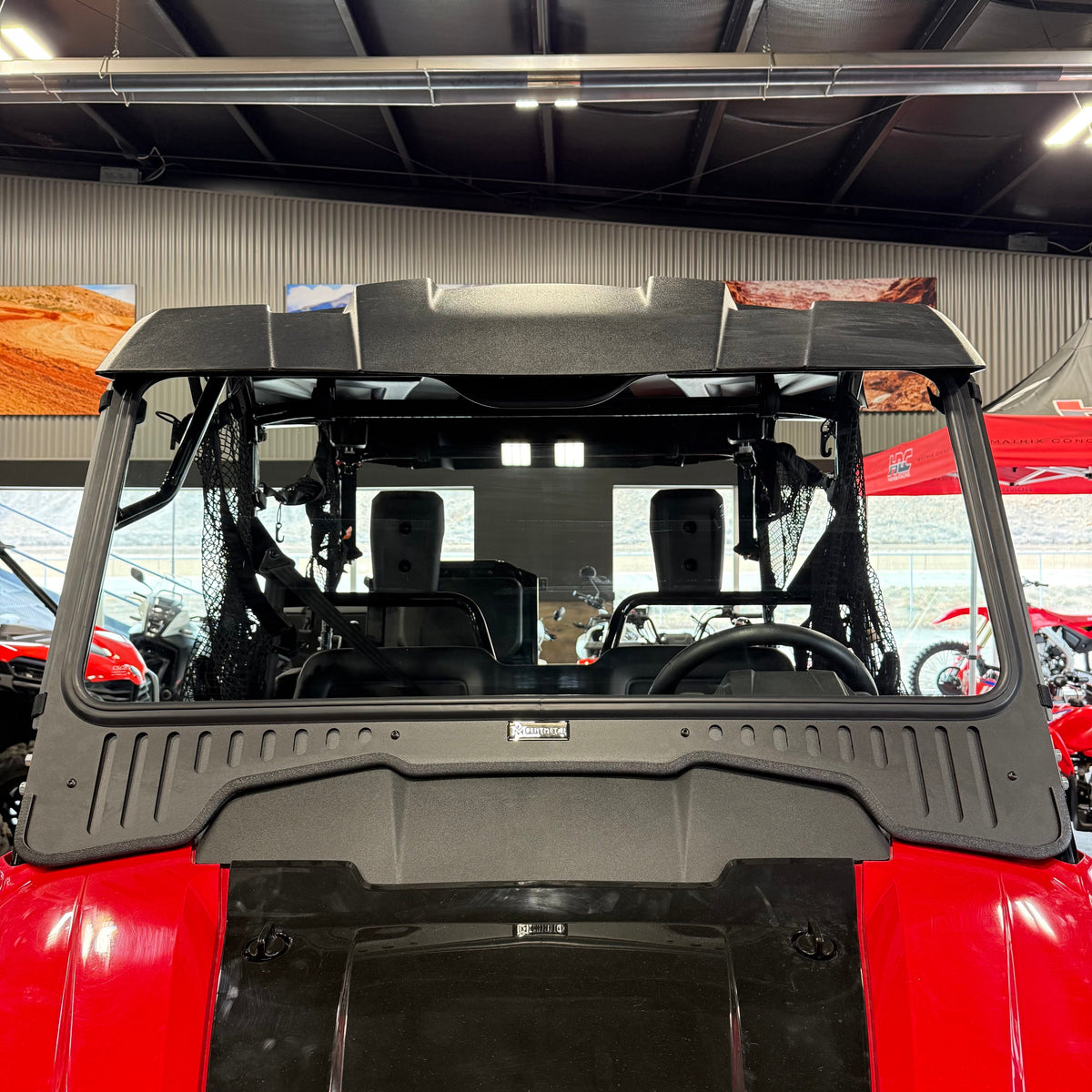 Honda Pioneer 700 Vented Glass Windshield