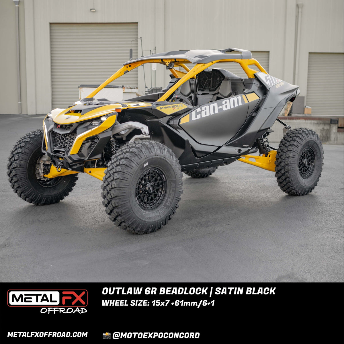 Outlaw 6R Beadlock | Satin Black
