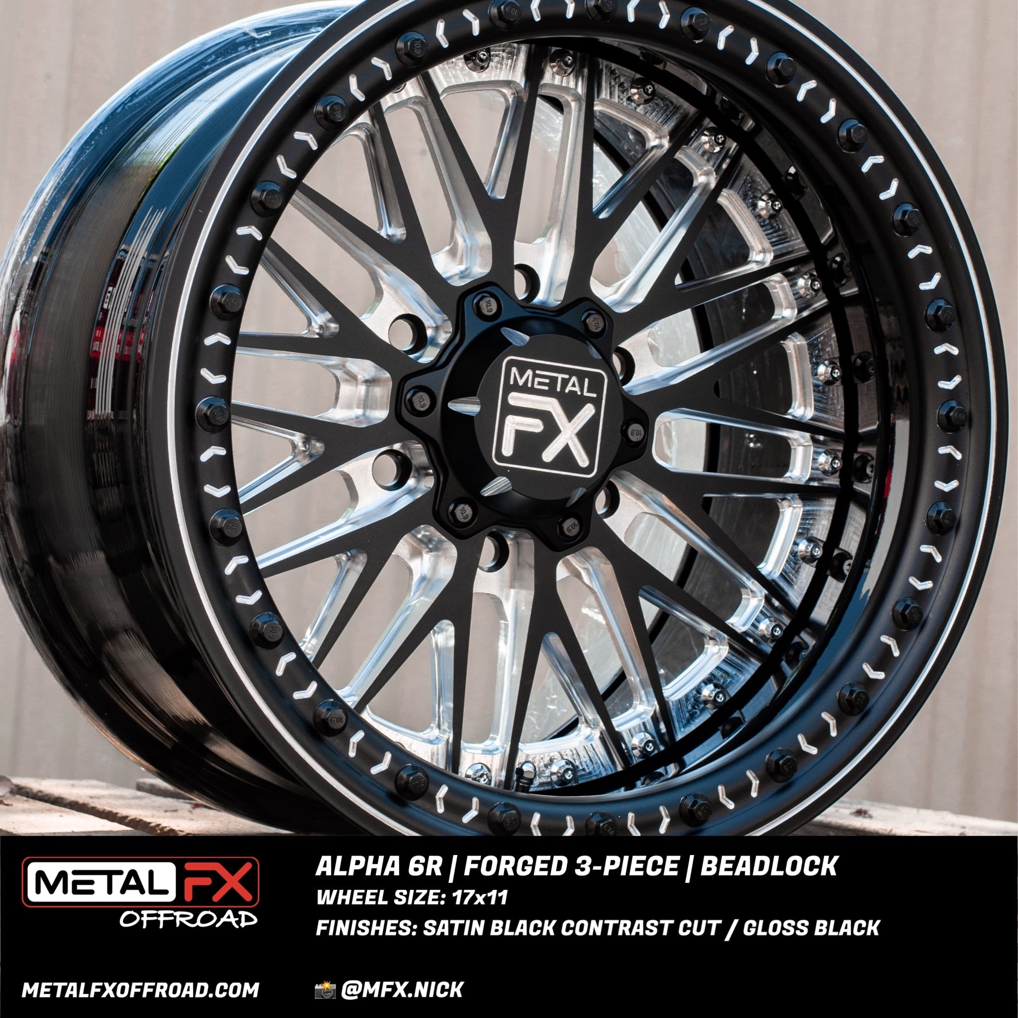 Alpha 6R | Forged 3-Piece | Beadlock