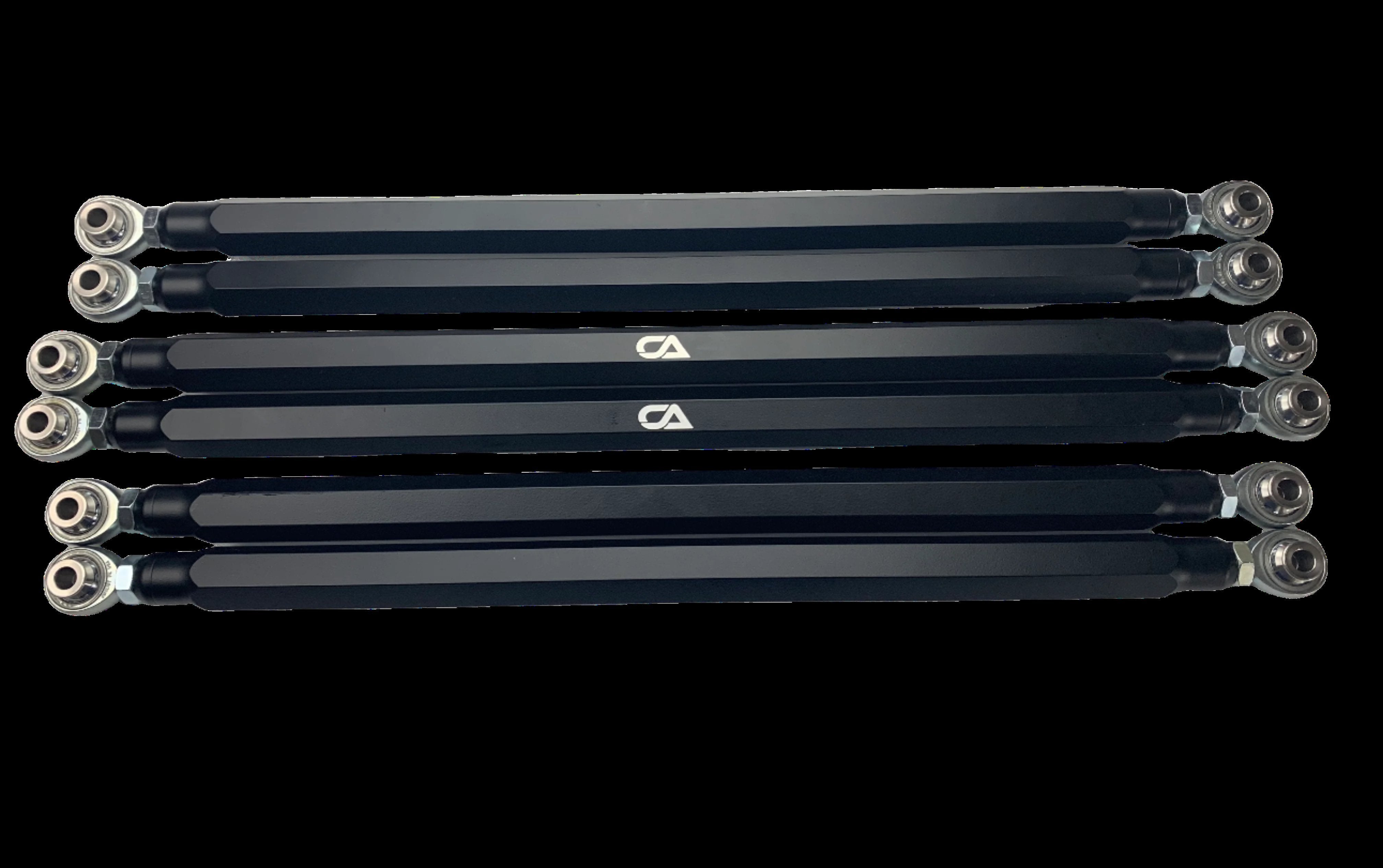 We produce a quality solid Billet aluminum radius rod to replace the weak factory pieces. Our rods are machined from a solid piece of 1.25 Billet hex aluminum. That's right one and a quarter inch of solid Billet aluminum. These rods are larger than majority of similar products on the market, and sure to stand up to the abuse.