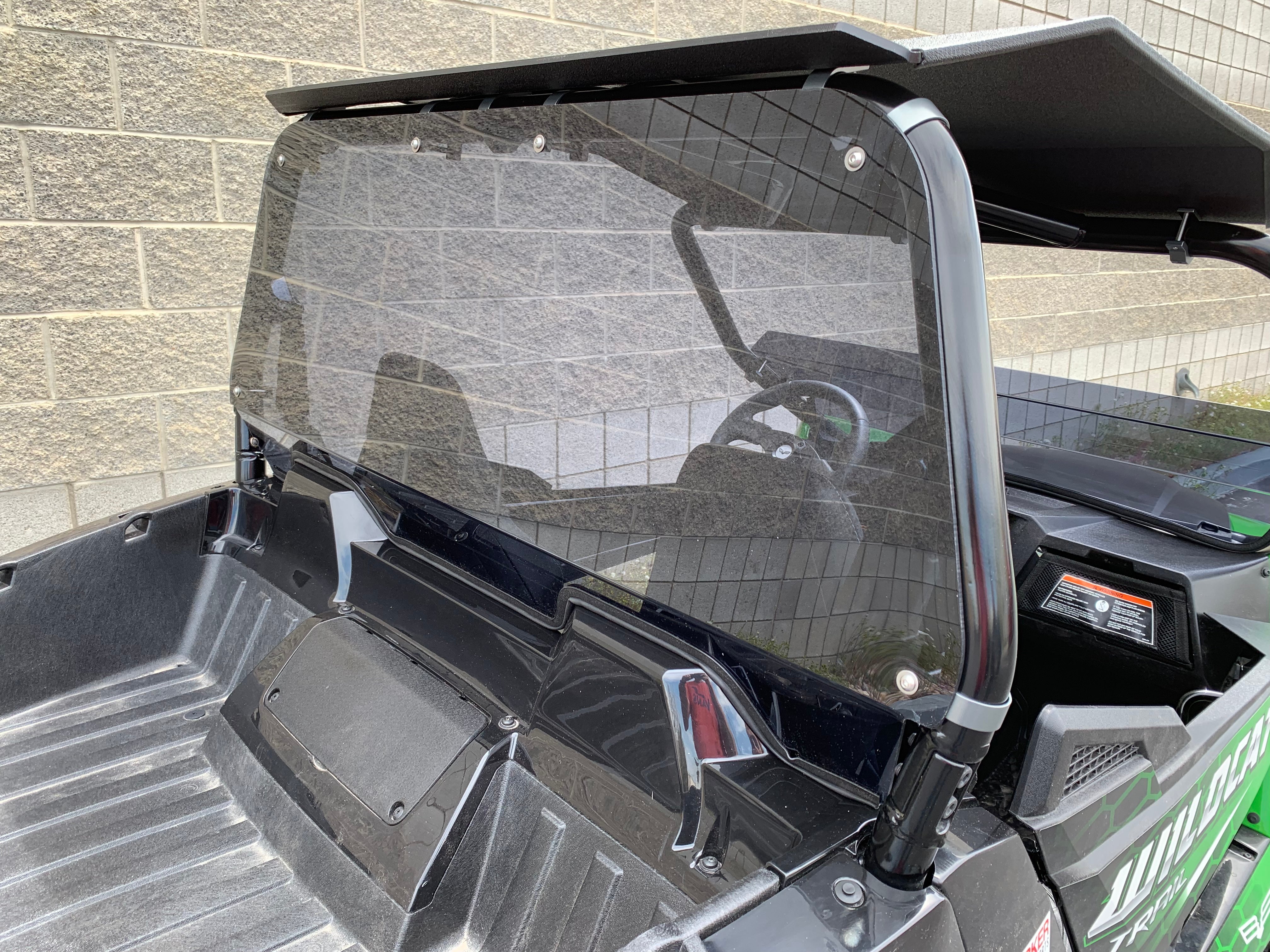 Wildcat Trail/Sport 700 Rear Windshield with Billet Mounts
