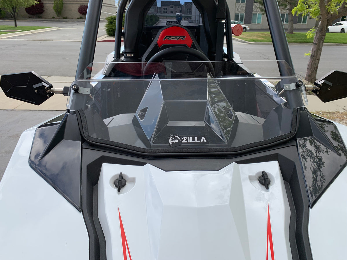 Polaris RS1 Half Windshield with Billet Clamps