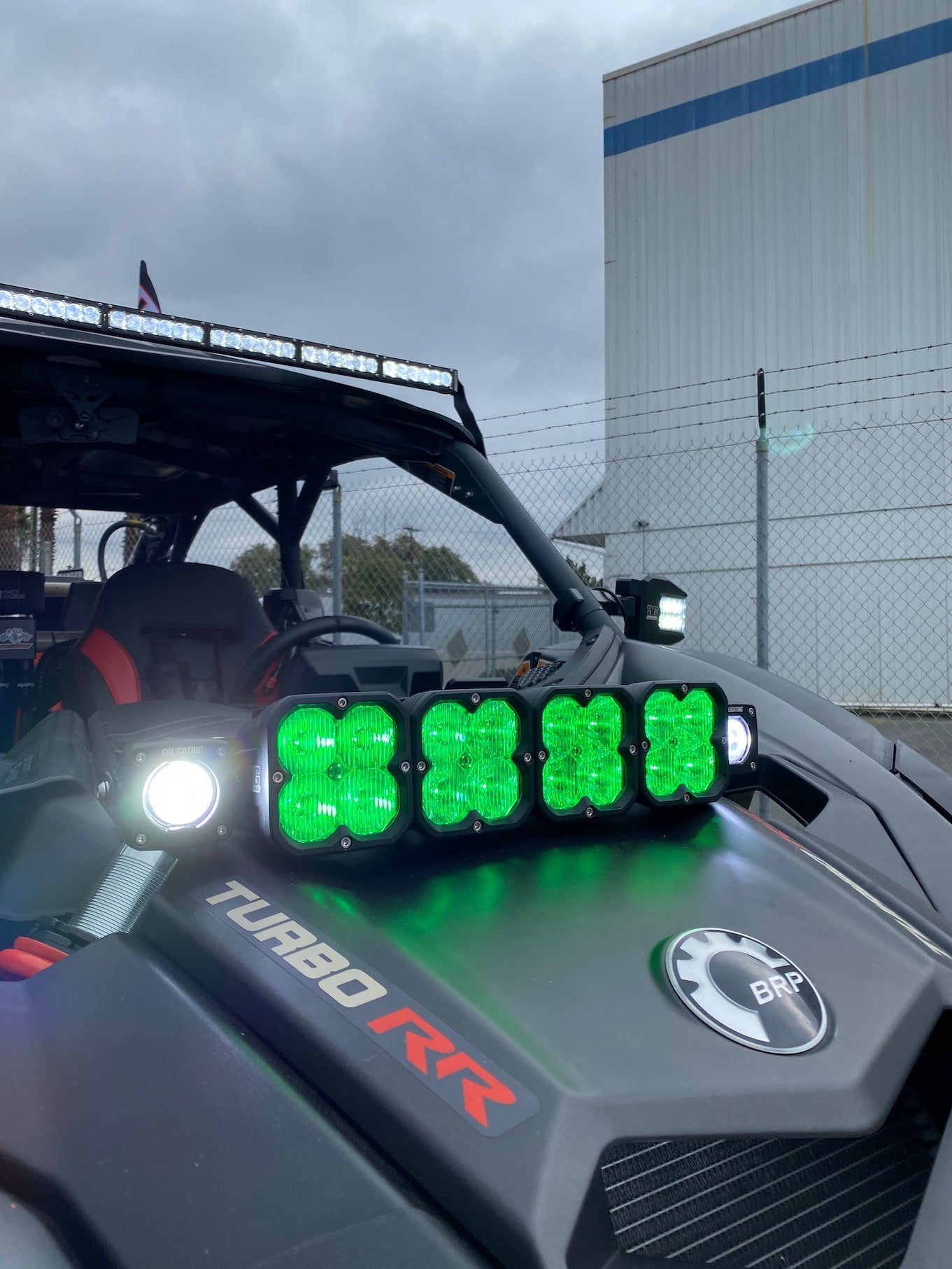 GP5 Single LED Pod Light Amber + Free Clear Lens