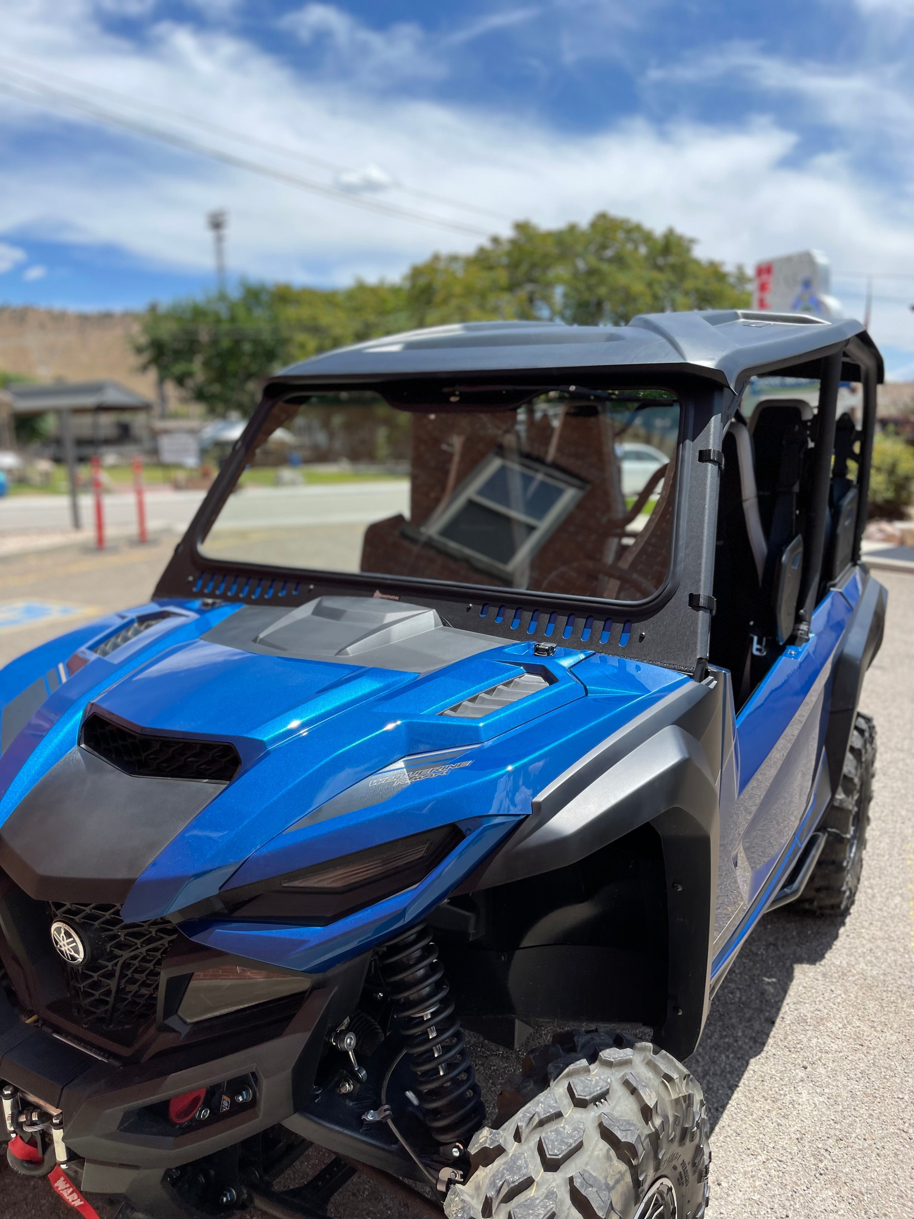 Yamaha Wolverine Vented Glass Windshield