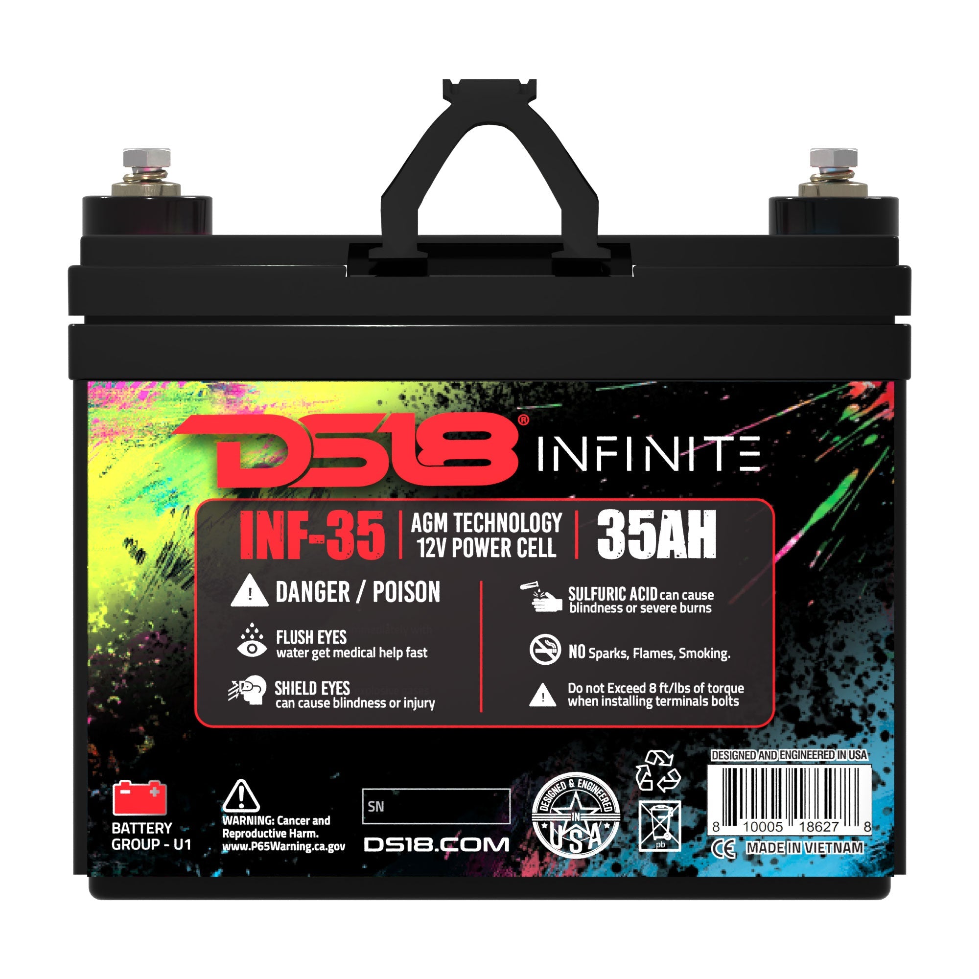 INFINITE 35 AH AGM Power Cell 12 Volt Battery