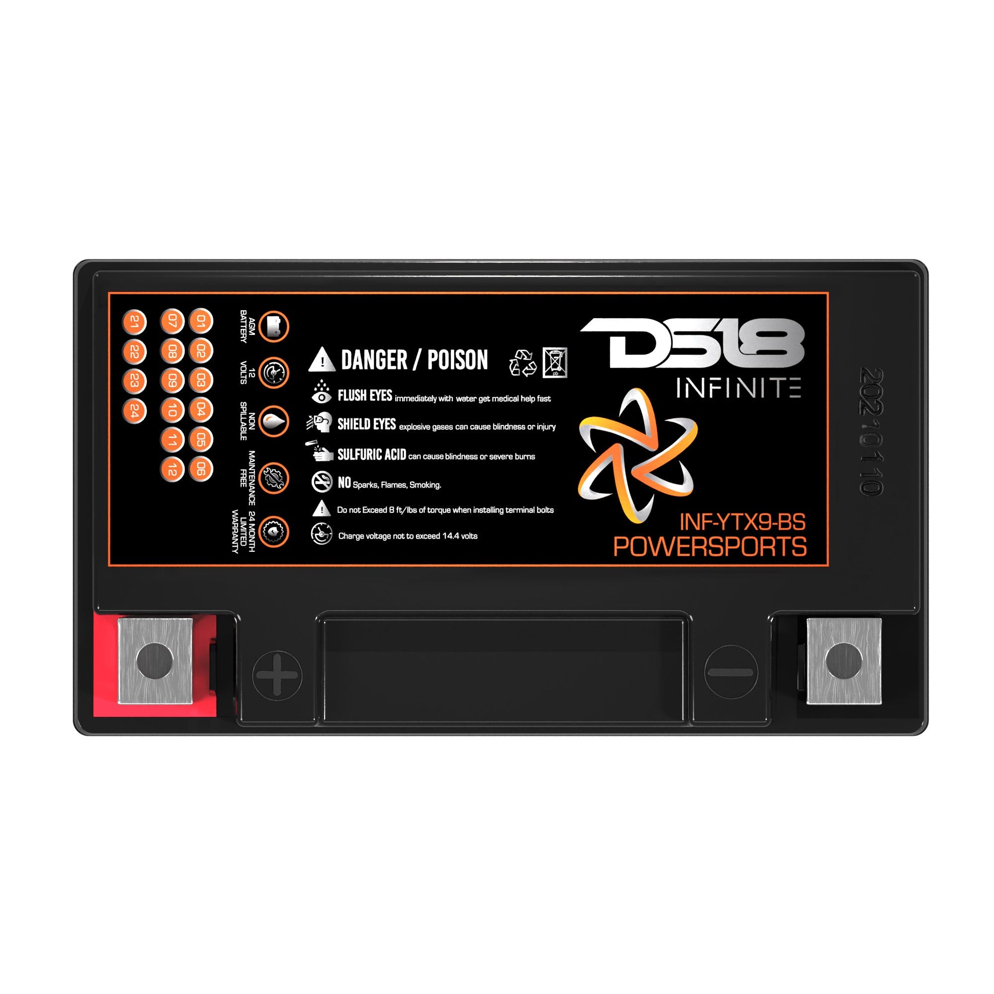 INFINITE 350 Watts 9 AH AGM Power Cell For Power Sports