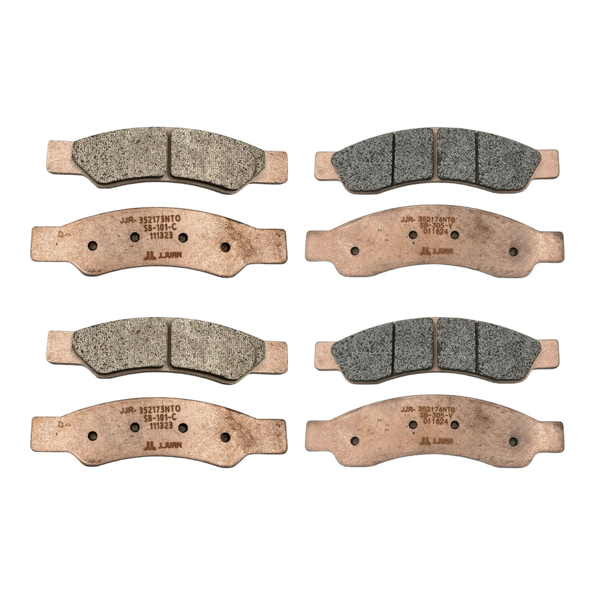 Evolution Powersports - Brakes - J.Juan Upgraded Racing Brake Pad Set for Can-Am Maverick R