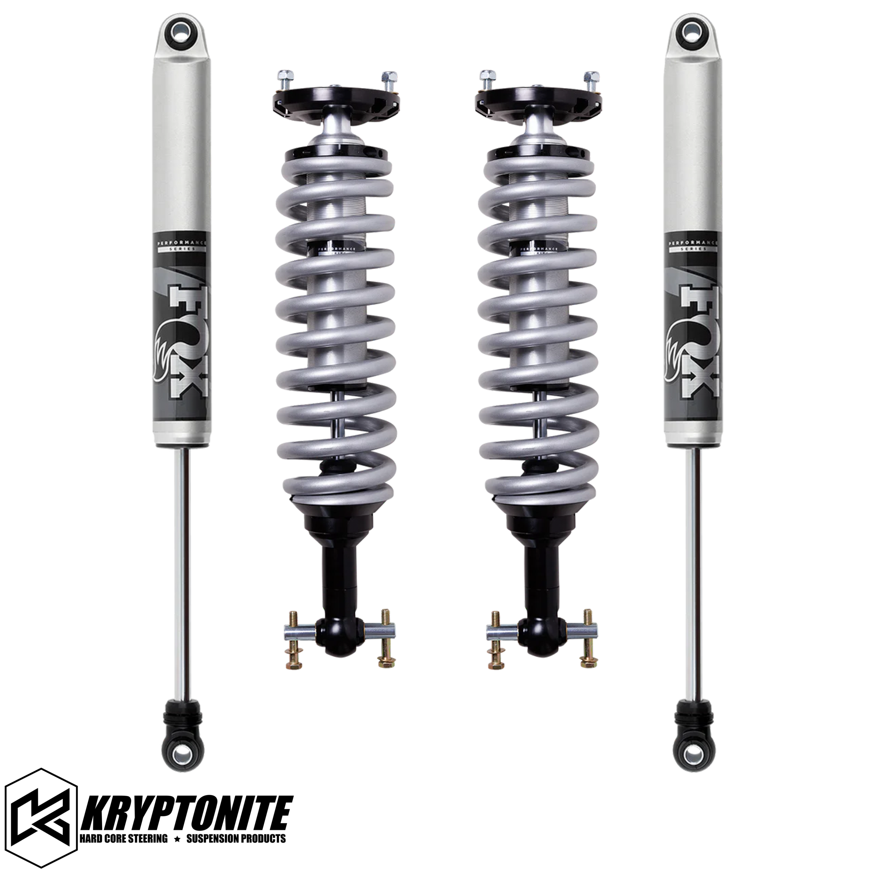 KRYPTONITE STAGE 3 LEVELING KIT WITH FOX 2.5 SHOCKS FOR 1/2 TON 6 LUG TRUCKS 2019+ AT4/TRAIL BOSS