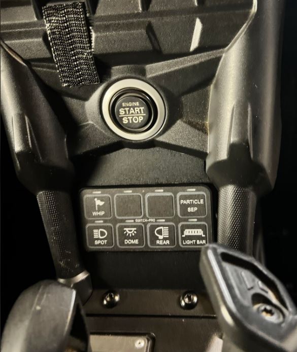 Can-Am X3 Switch-Pros 8 Lower Dash Plate
