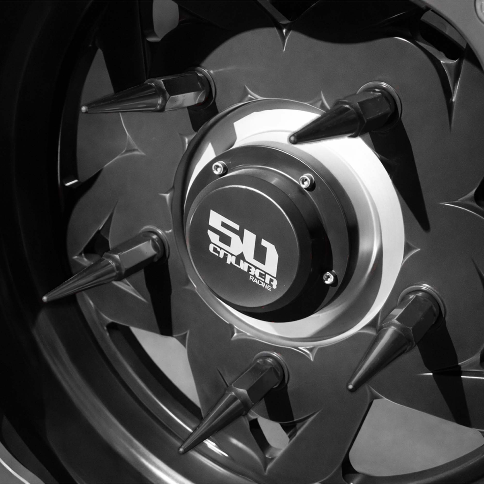 14x2.0mm Extended Spike Lug Nuts - 60 Degree Taper Seat