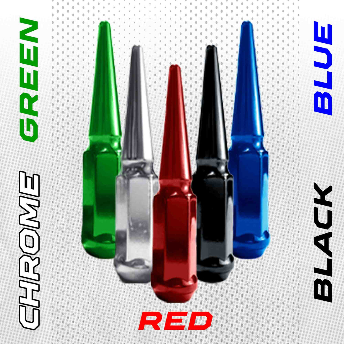 9/16 Extended Spike Lug Nuts - 60 Degree Taper Seat