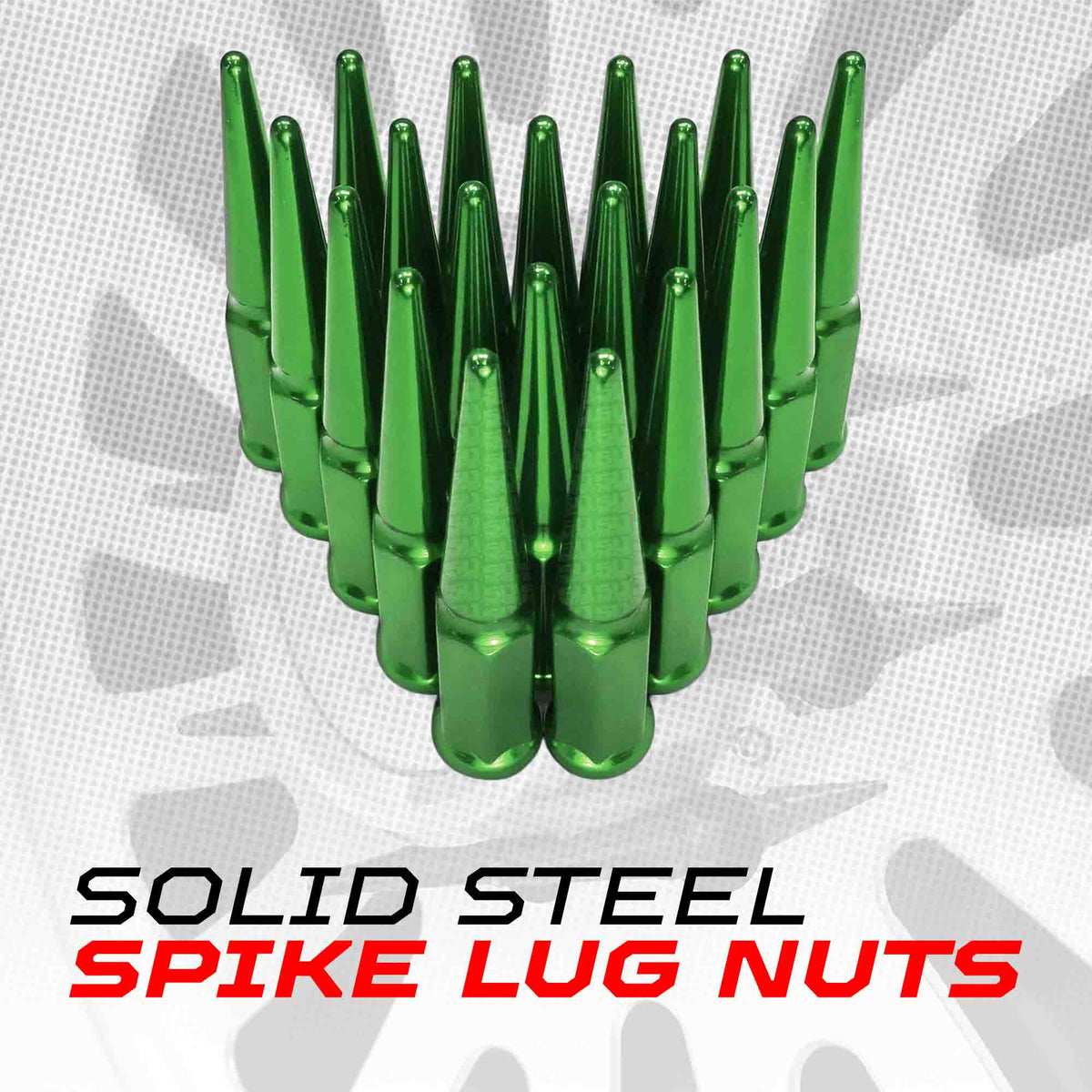 1/2 Inch Extended Spike Lug Nuts - 60 Degree Taper Seat