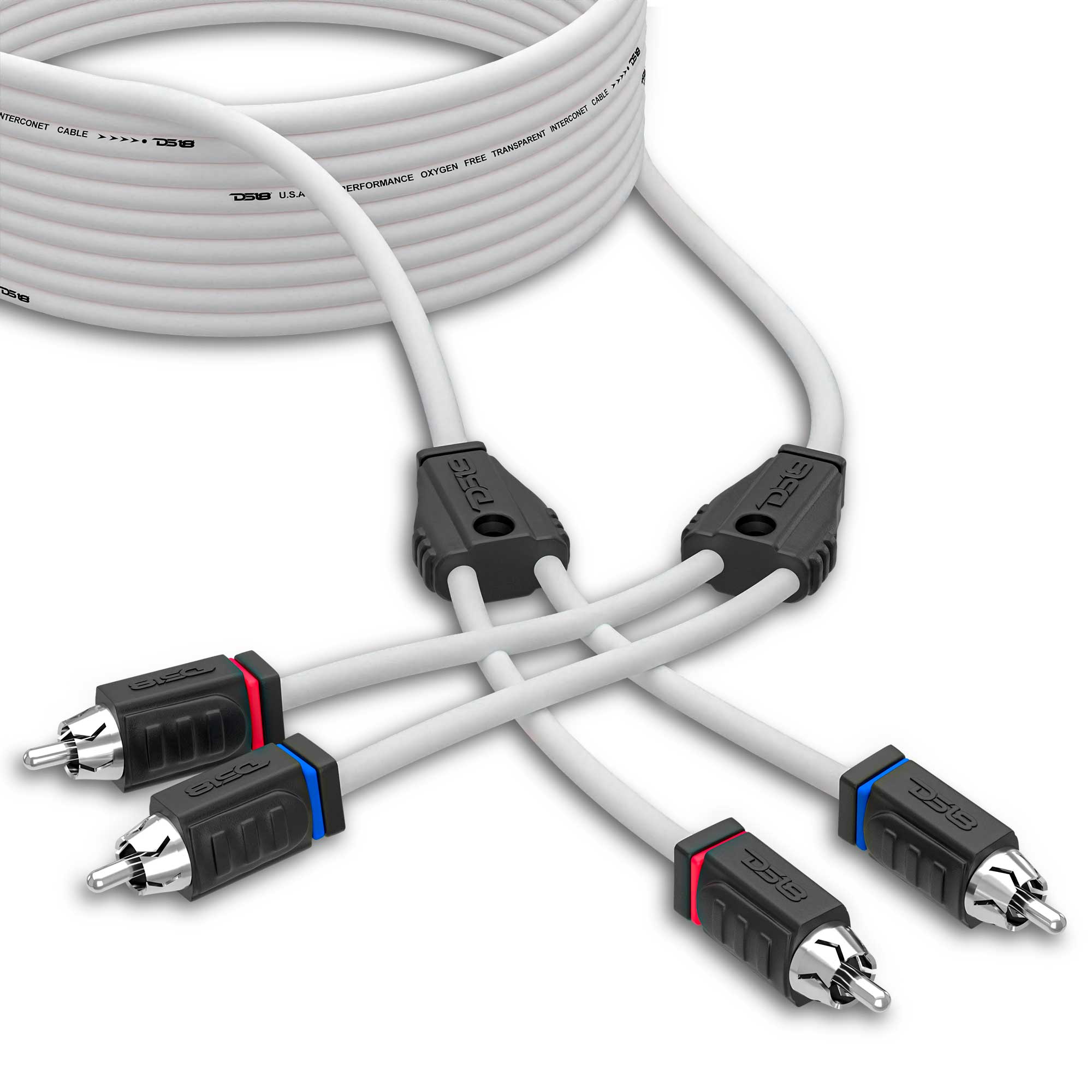 RCA Marine Grade Tinned 100% Copper OFC 25 Feet - WHITE