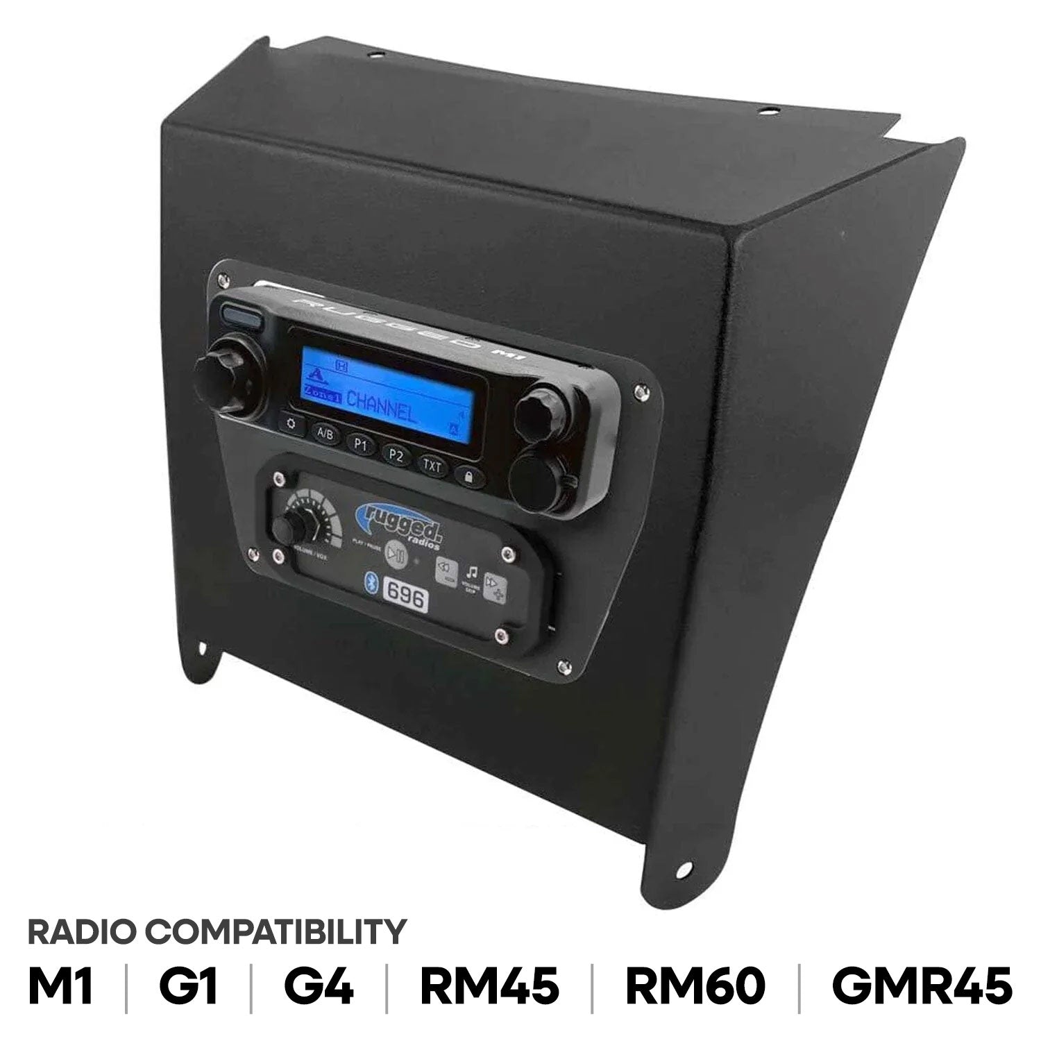 Kawasaki KRX Multi-Mount Kit for Rugged Mobile Radios and Intercom - Rugged RDM