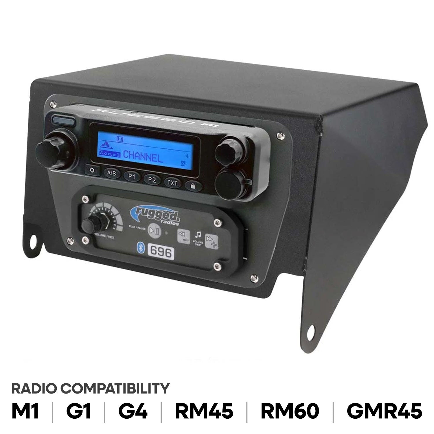 Can-Am X3 Multi-Mount Kit - Top Mount - for Rugged UTV Intercoms and Radios - Kenwood TK7360