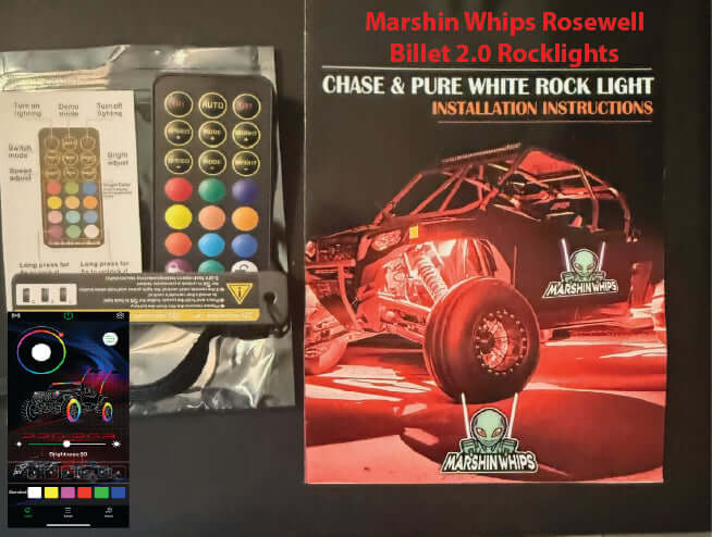 Marshin Whips Rosewell X-2 Billet RV Rocklights x16