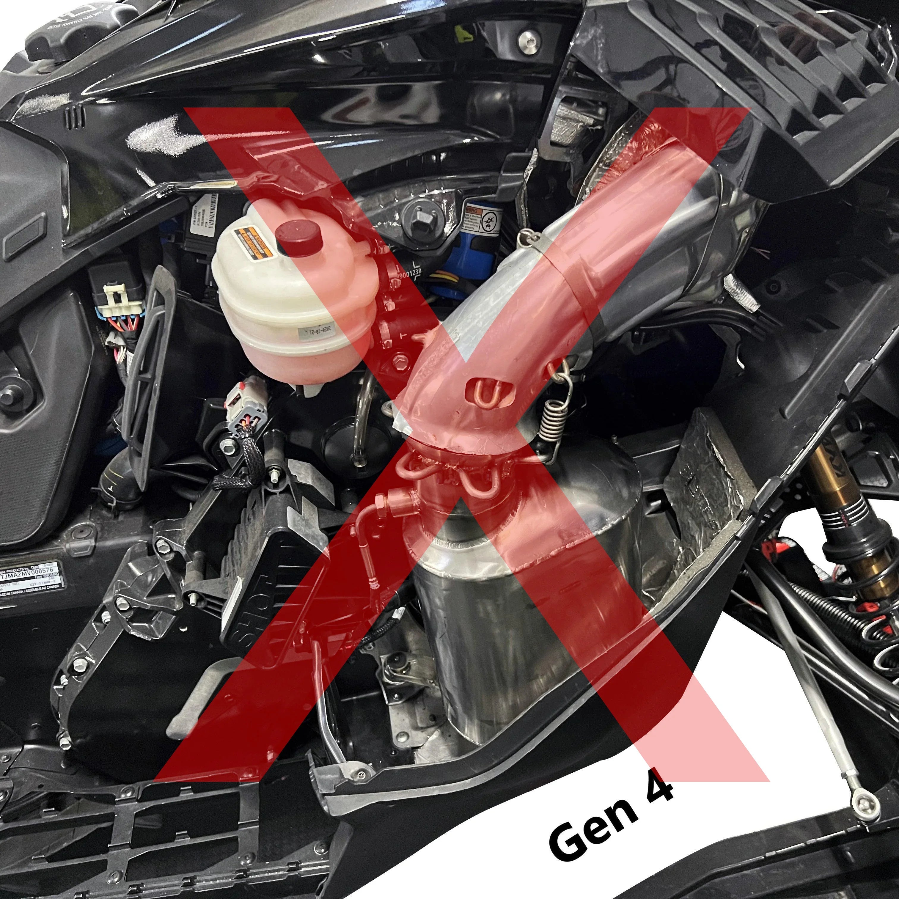 RPM Gen 5 2023-2025 Ski-Doo / Lynx 850 Turbo Q-Muf Chambered Titanium Muffler