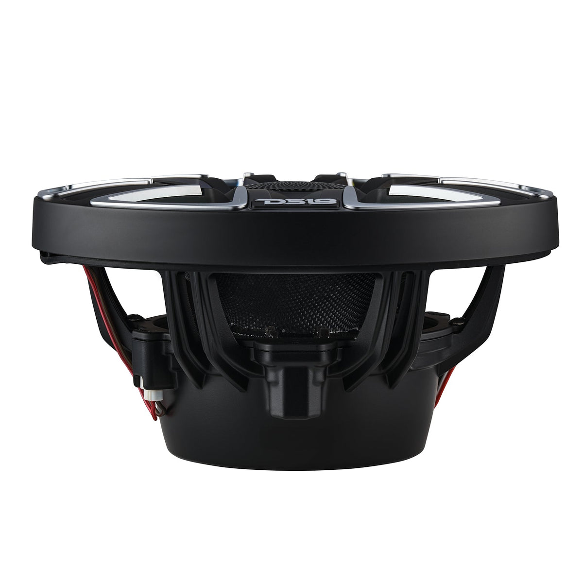 8” Marine Coaxial Speaker With Kevlar Cone, Bullet Tweeter, Neodymium Magnet, and Digital LED Lights | 200W RMS 4-Ohm