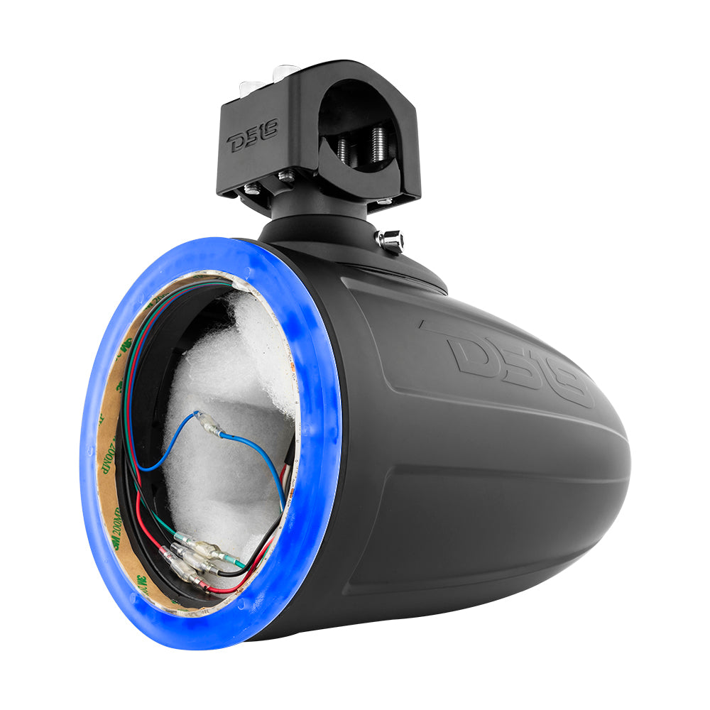 NXL 6.5" Marine and Powersports Empty Tower LED RGB Lights -Black