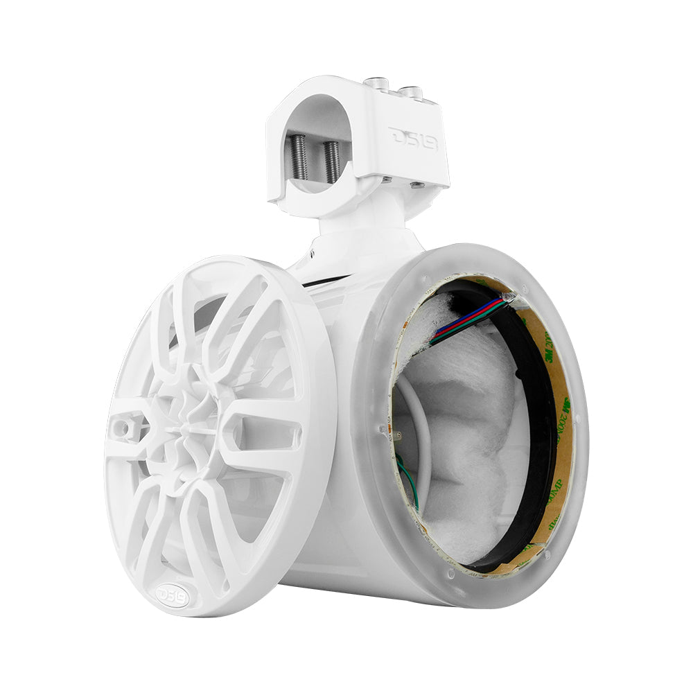 NXL 6.5" Marine and Powersports Empty Tower LED RGB Lights -White