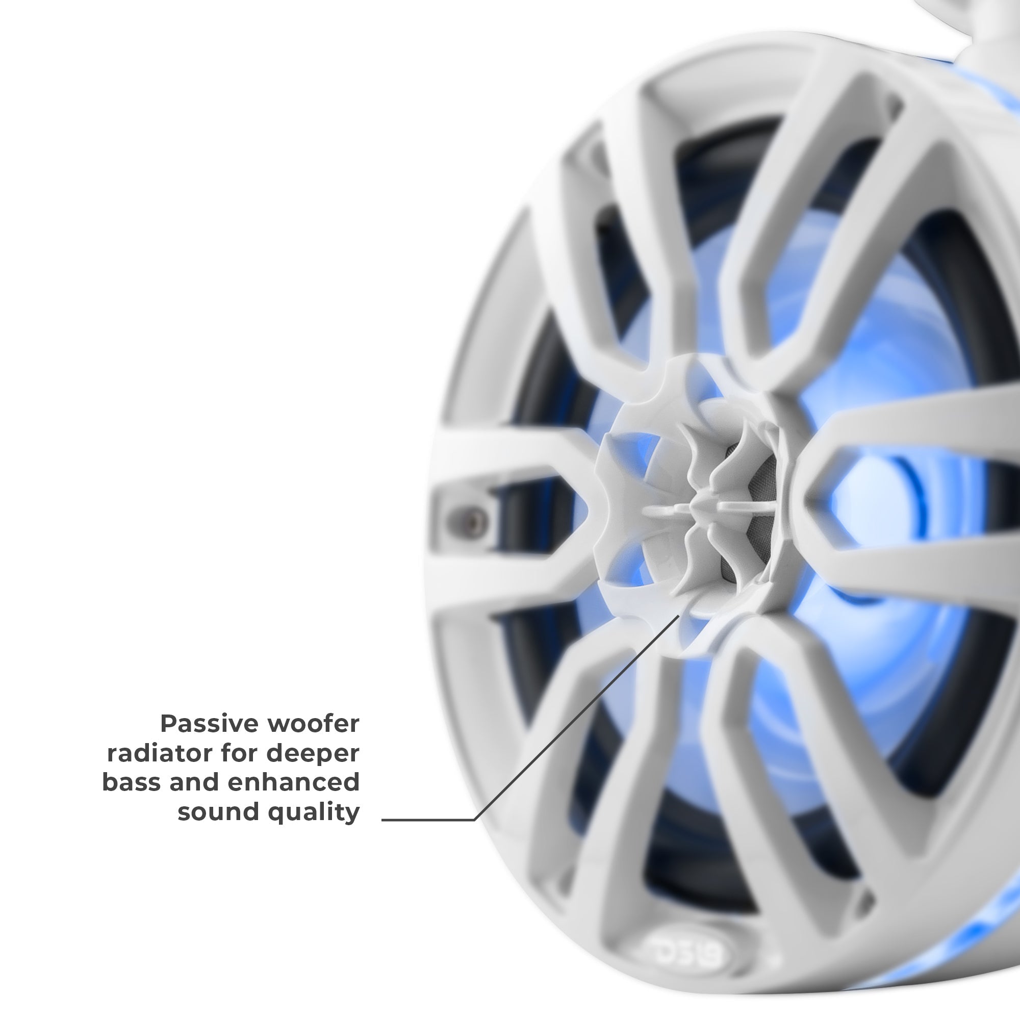 NXL 6.5" Marine and Powersports Towers LED RGB Lights 100 Watts Rms - White