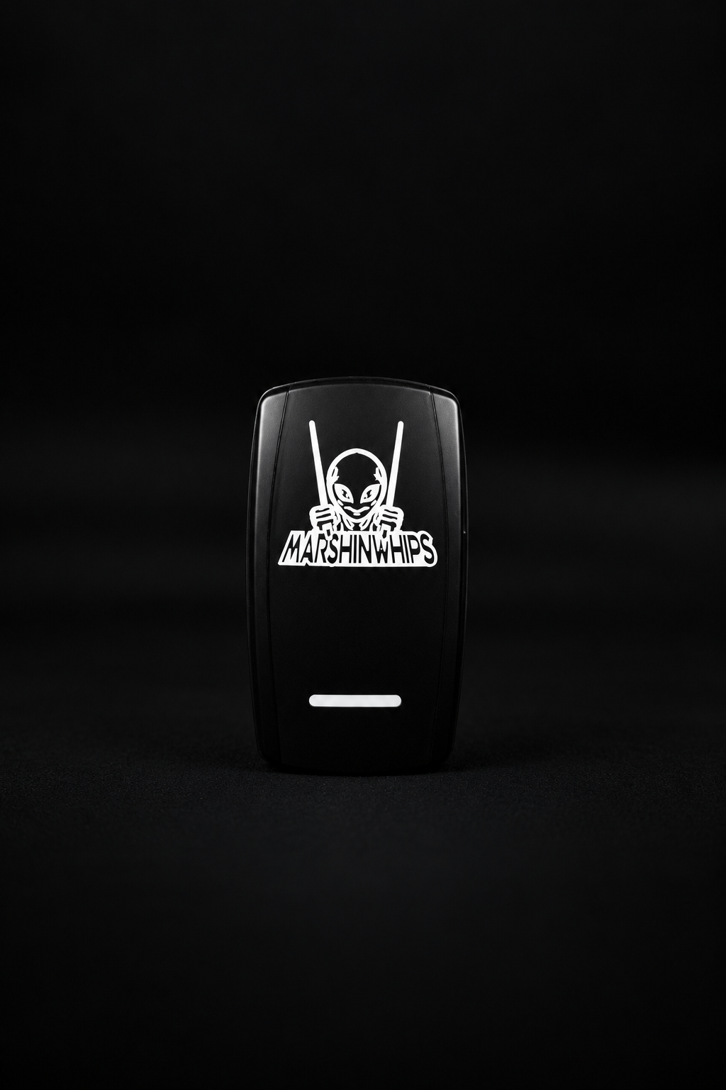 Marshin Whips Illuminated Rocker Switch | Universal LED Control | On/Off Laser-Etched