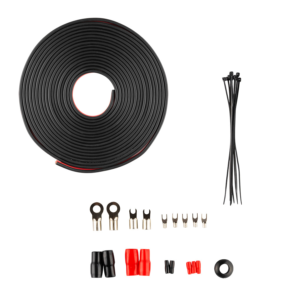 4-GA OFC 100% Copper Amplifier Installation Kit - RED