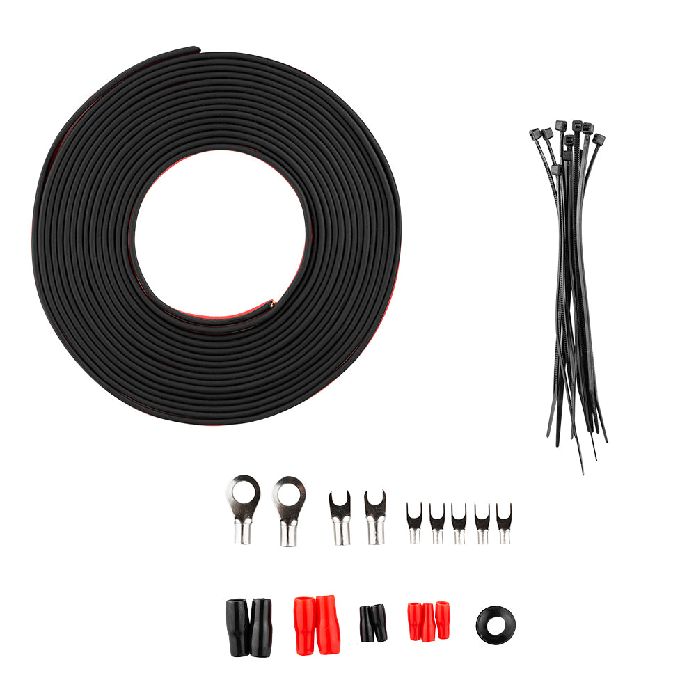 8-GA OFC 100% Copper Amplifier Installation Kit - RED