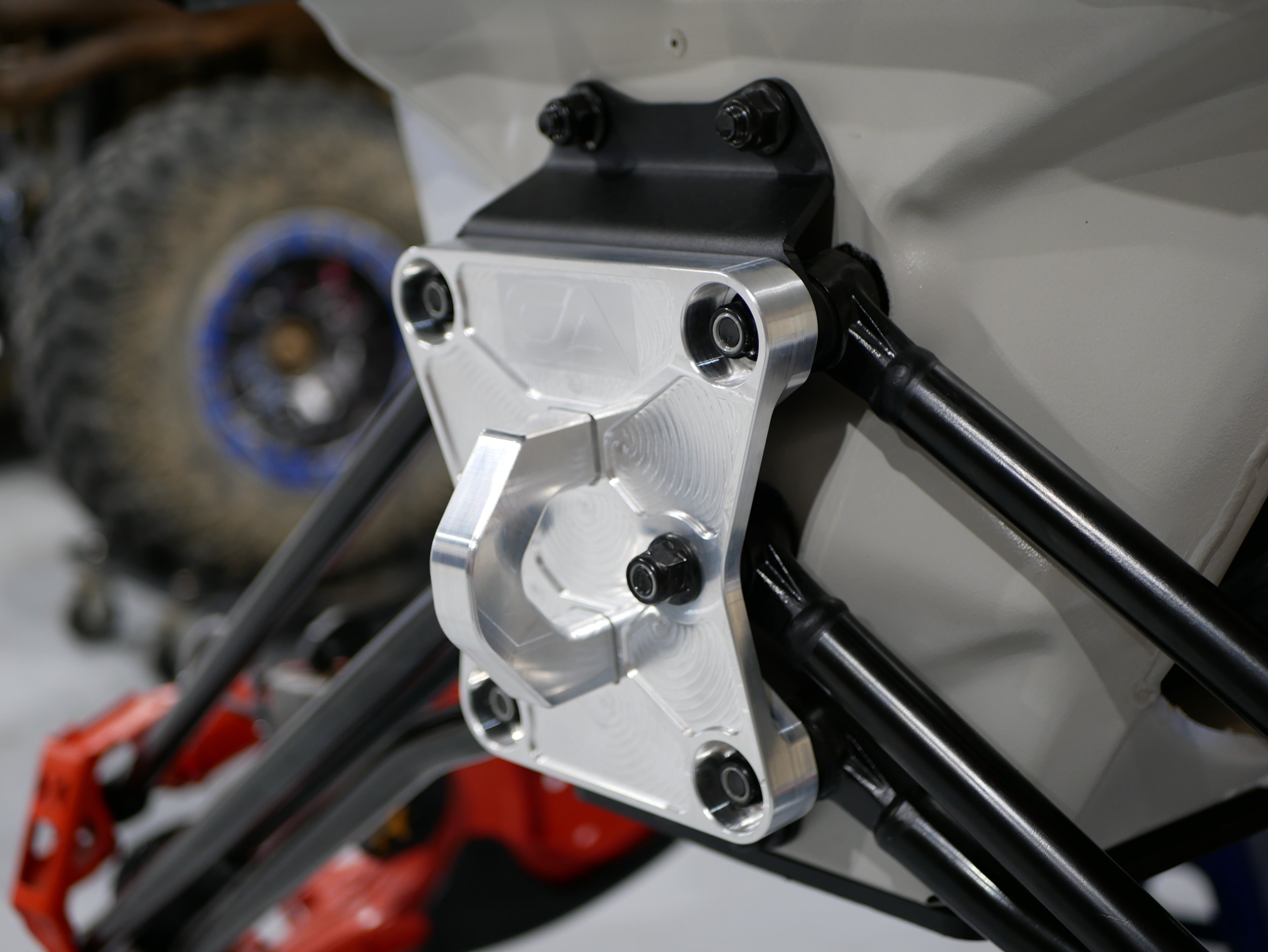 CA Tech Pull Plate 3D scanned for perfect fitment and machined from 6061 aluminum with a finished thickness of 1" for maximum durability, the new 2022 Can-Am X3 pull plate is easy to install and built to last a lifetime. OEM color matching ensures all CA Tech parts will pair perfectly with your build.