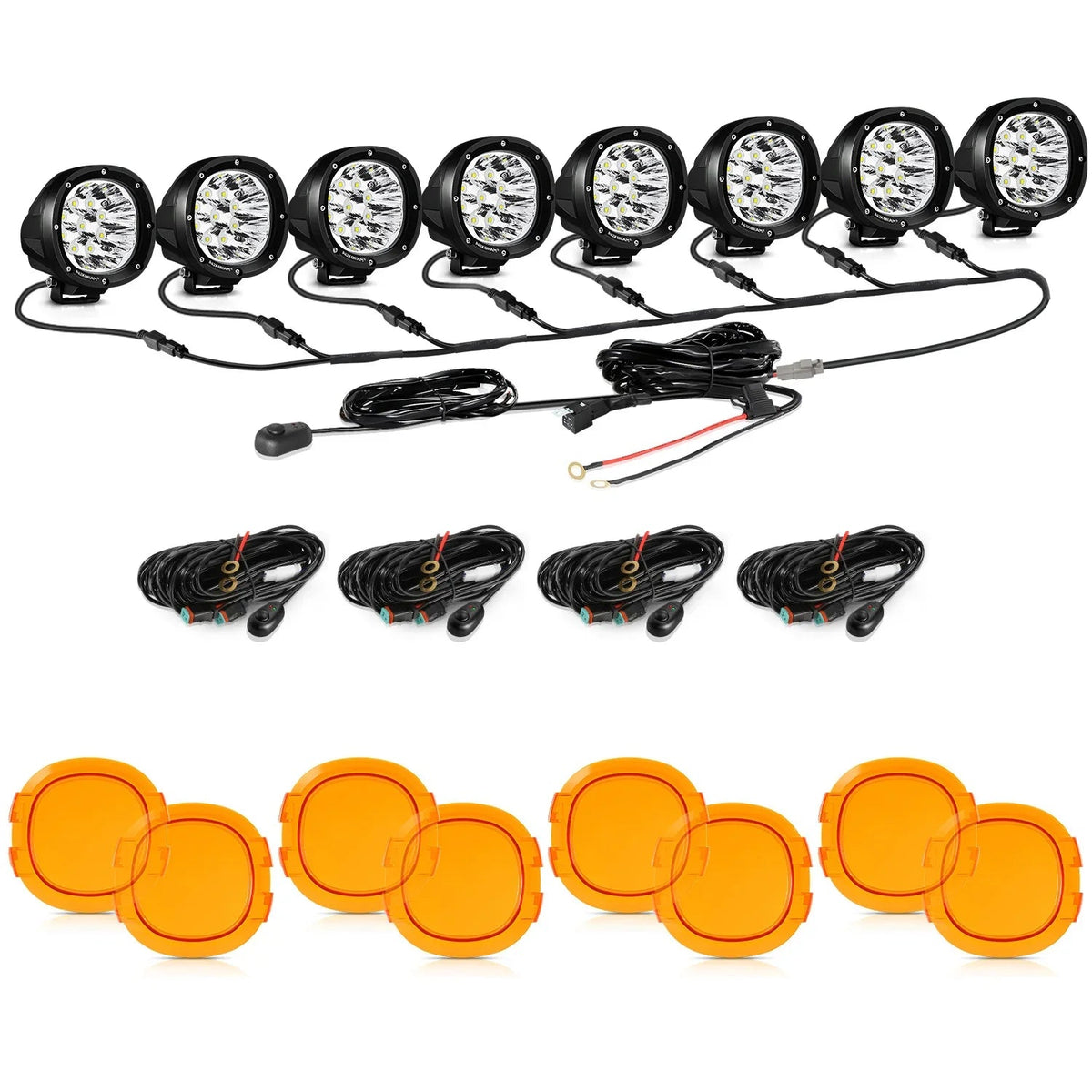 P4 Series | 4 Inch 90W Round LED Driving Lights Spot White Pod Lights