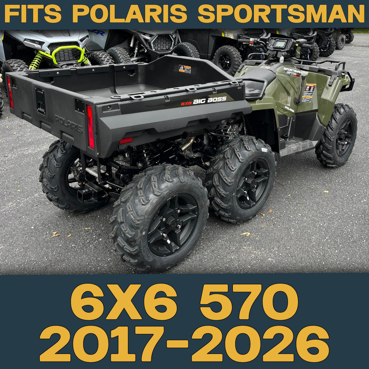 Polaris Sportsman 6x6 570 2017-2026 Ceramic Brake Pad Set