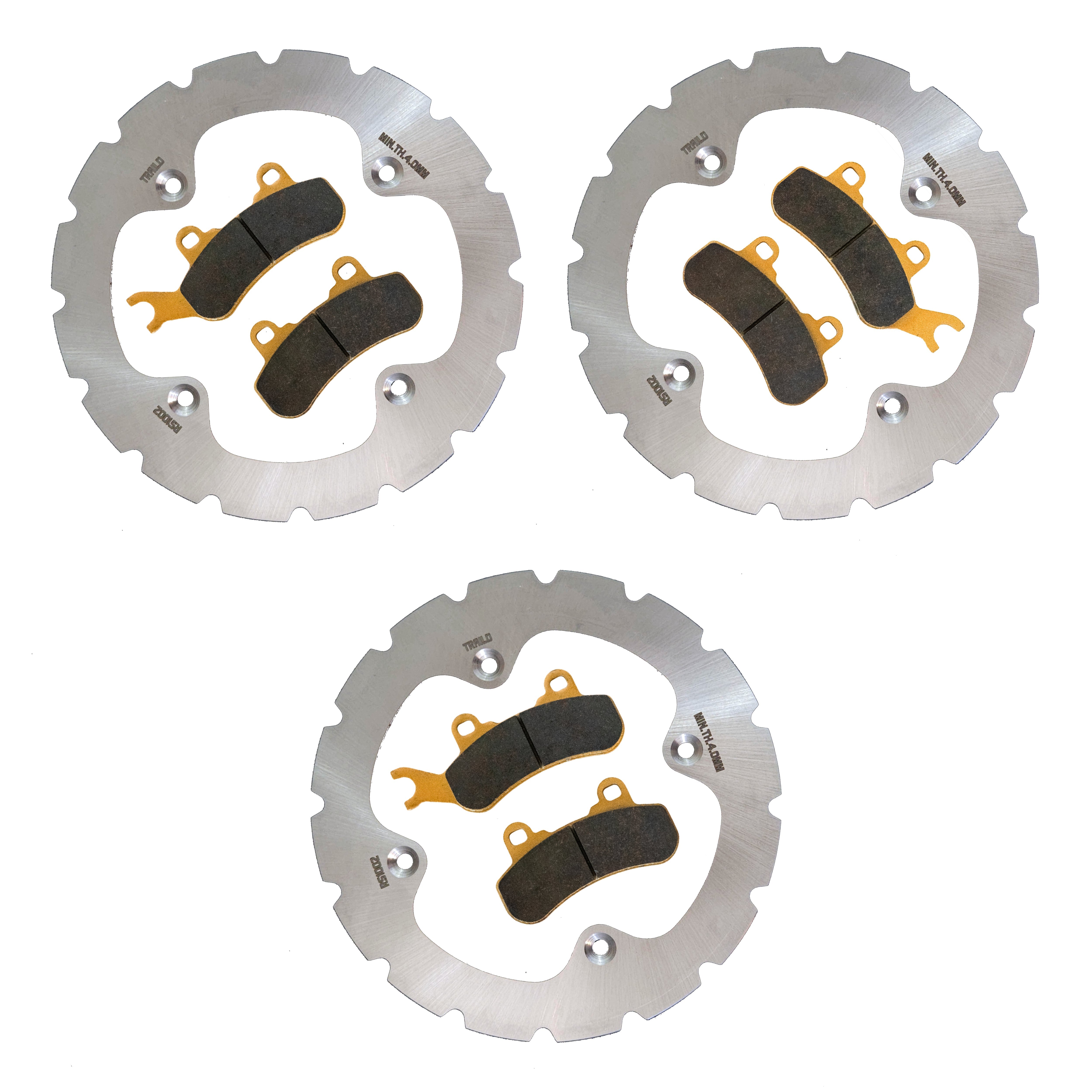 Can-Am Defender 3-Seater HD10/HD9/HD8/HD7/HD5 2016-2026 Ridge Rider Rotor and Pad Kit