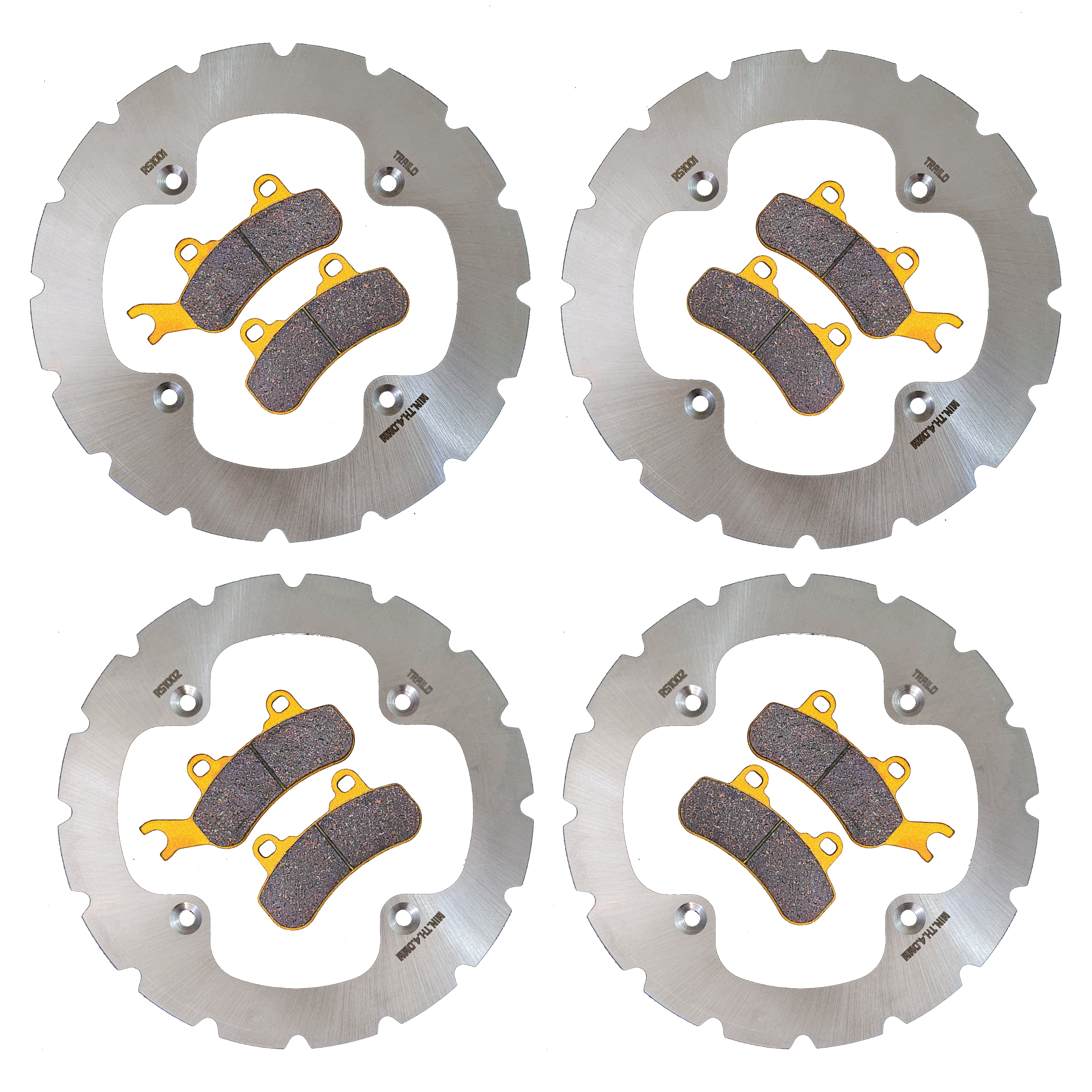 Can-Am Commander/Commander MAX 1000R/700 2021-2026 Ridge Rider Rotor and Pad Kit