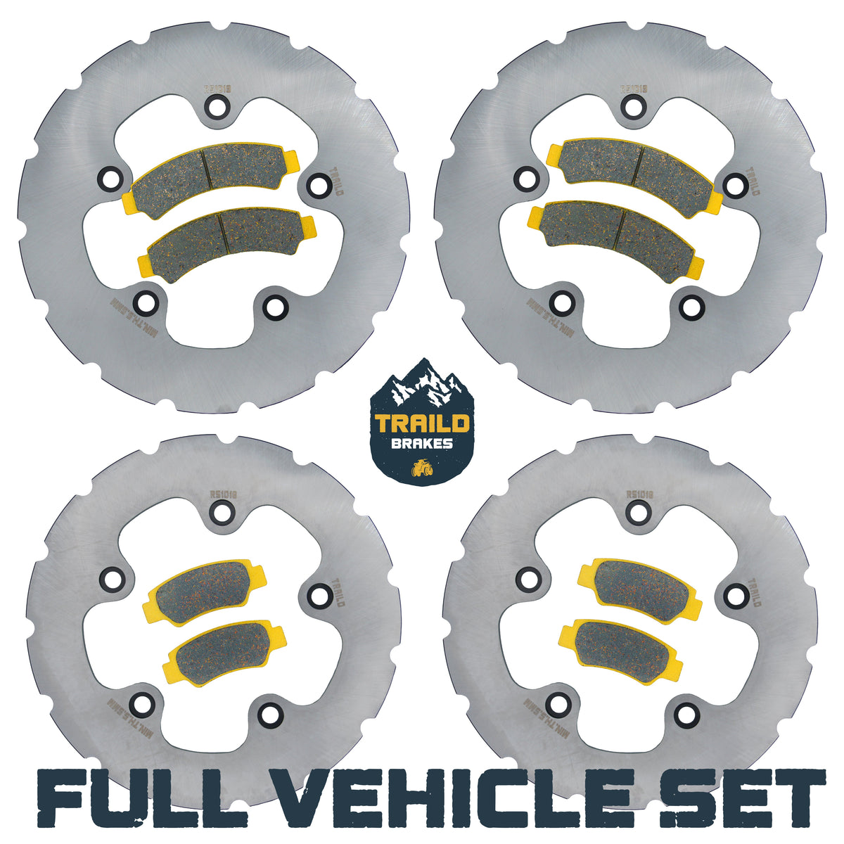 CFMoto U10 PRO/U10XL PRO 2025-2026 Ridge Rider Rotor and Pad Kit