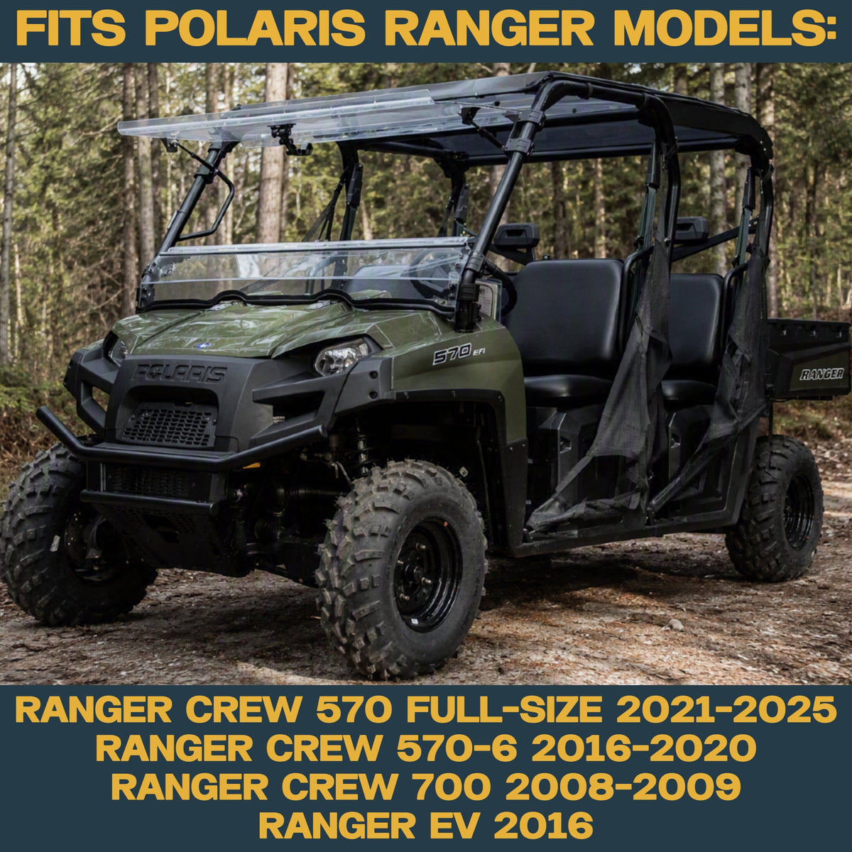 Polaris Ranger EV/Crew 700/570/570-6 2008-2025 Ridge Rider Rotor and Pad Kit