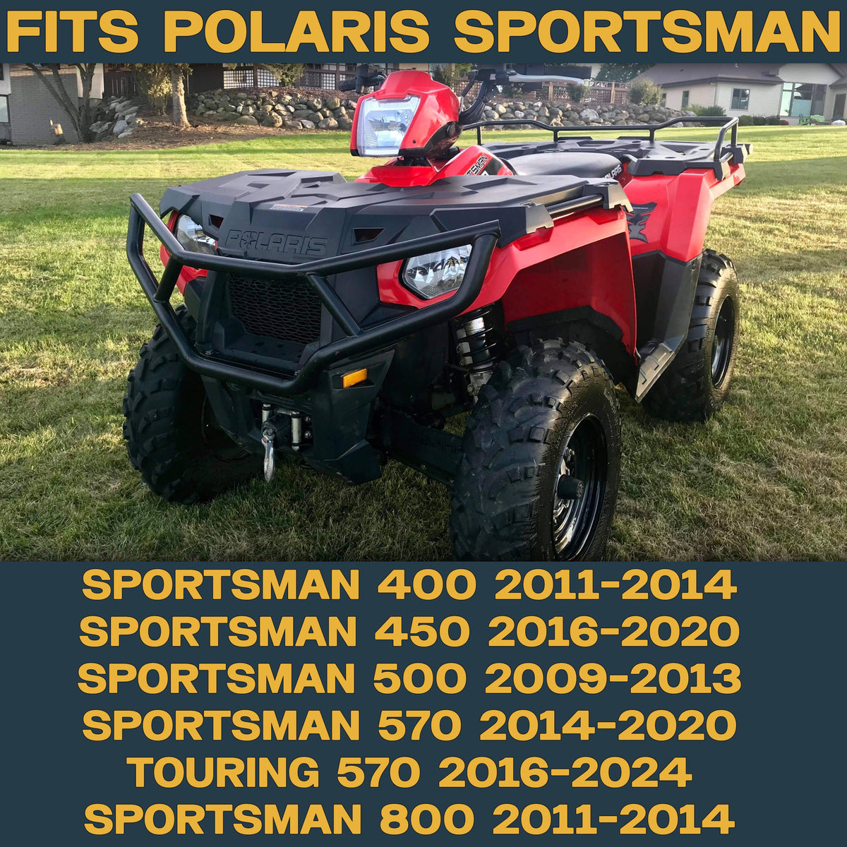 Polaris Sportsman 400/450/500/570/800 2009-2024 Ridge Rider Rotor and Pad Kit