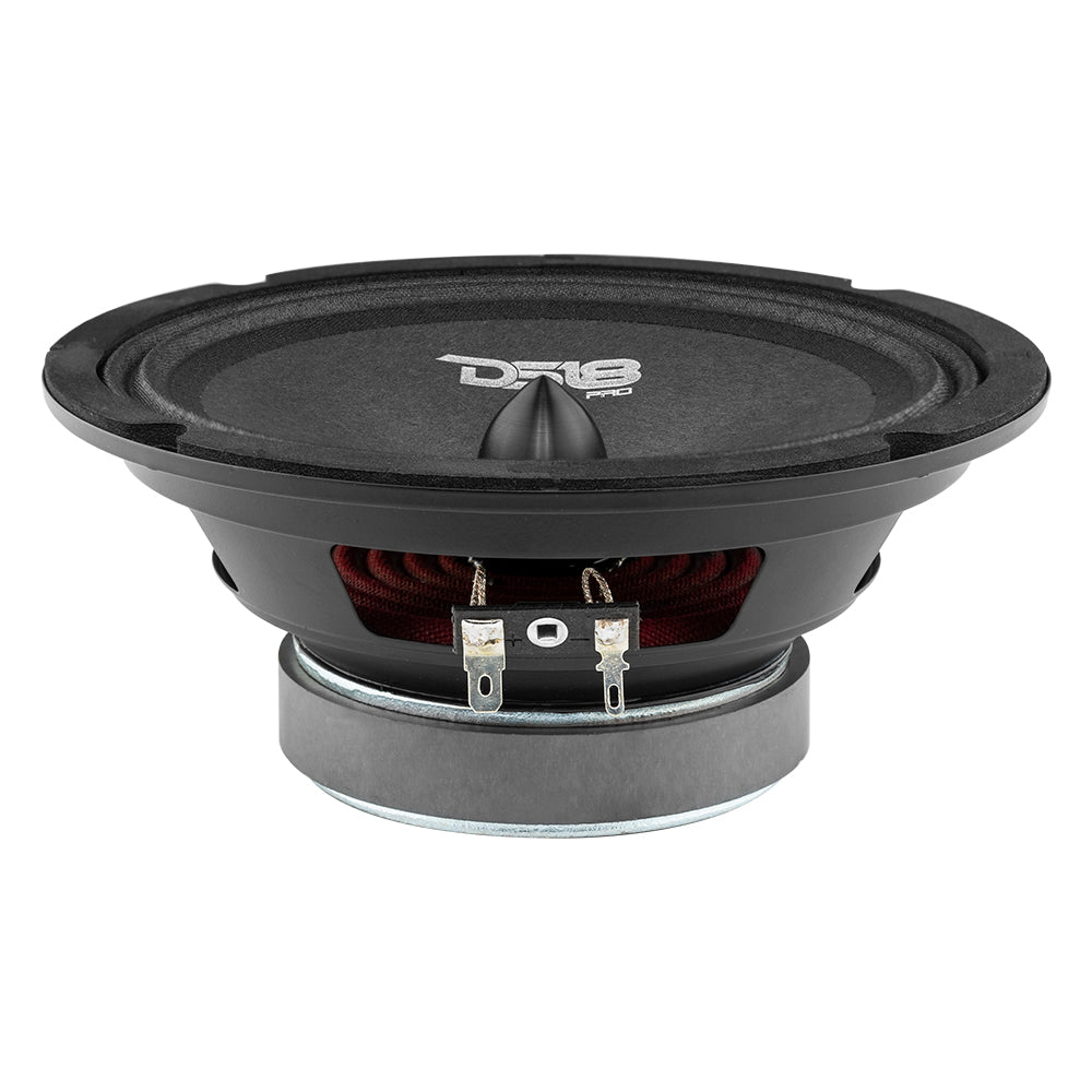 DS18 PRO-B6.4 6.5" Mid-Range Car Audio Loudspeaker with Bullet 120 Watts 4-Ohm
