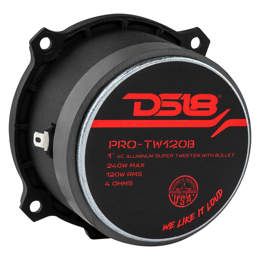 3” PRO Aluminum Super Bullet Tweeter – 240 Watts with Built in Crossover