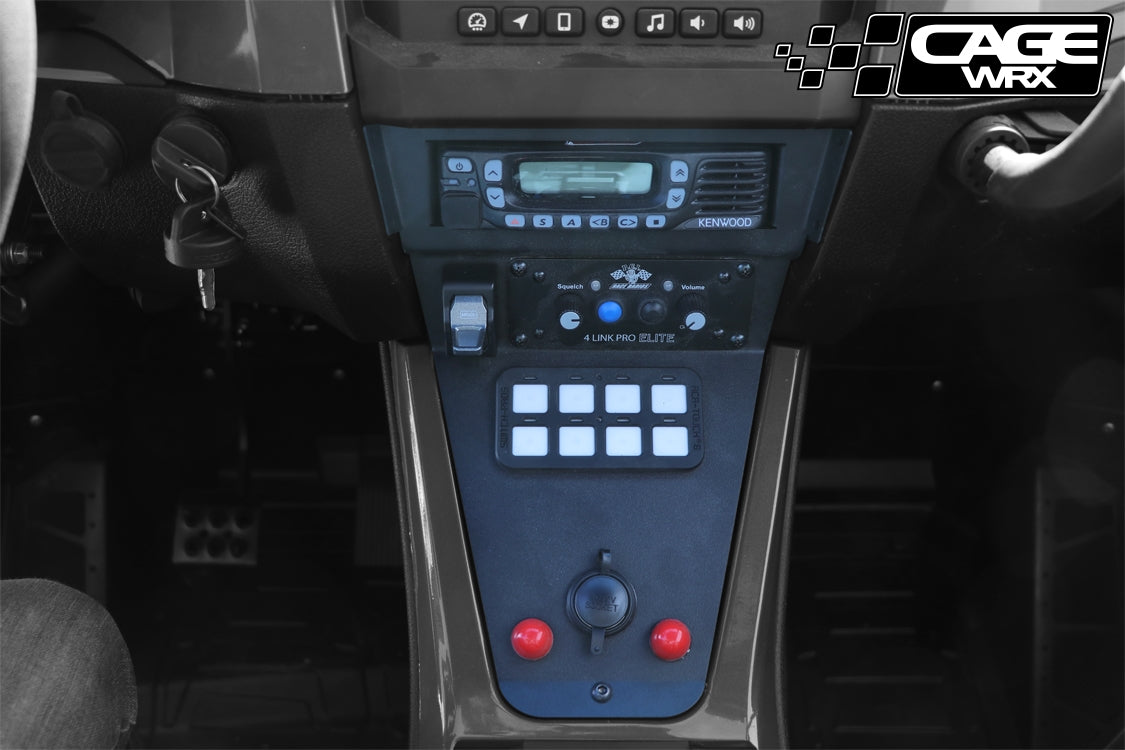 Polaris RZR PCI Radio & Intercom Mount | (2020-2024) Pro R / Pro S / Turbo R / Pro XP | KENWOOD RADIO
